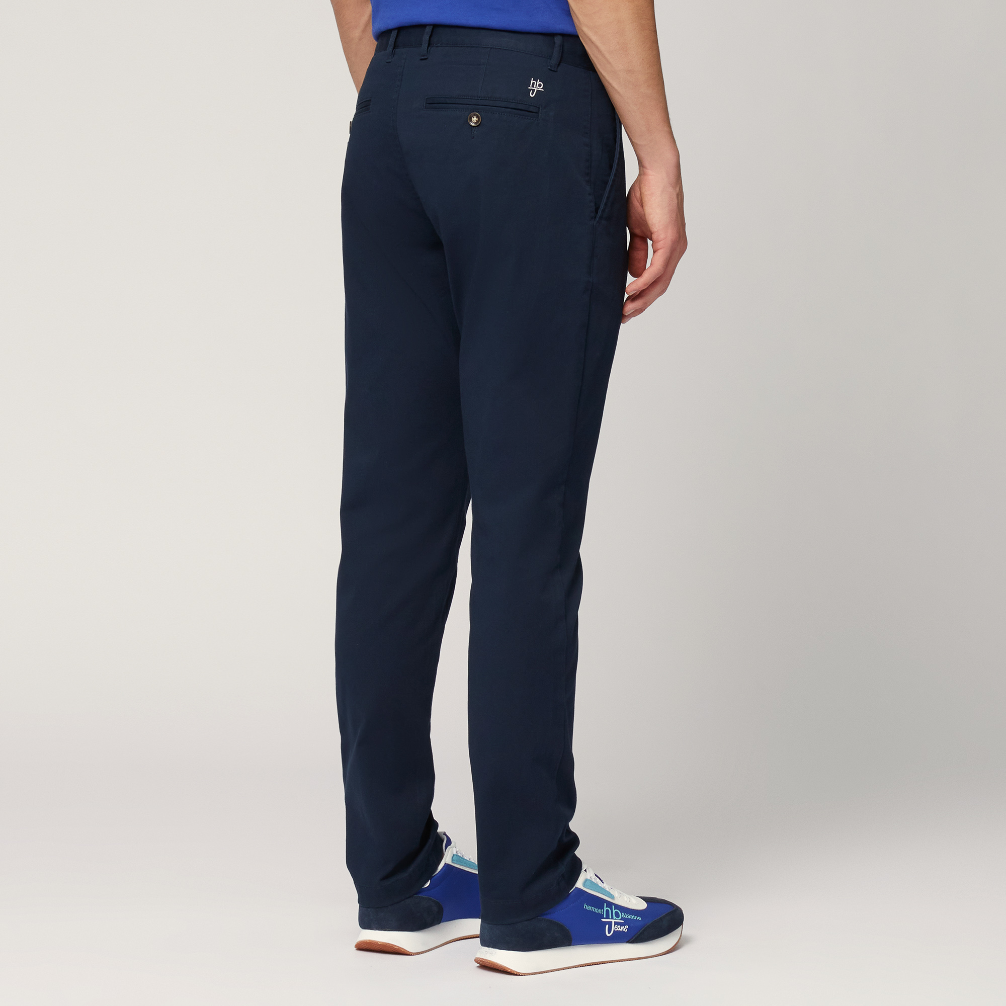 Pantaloni Chino In Twill, Blu Scuro, large image number 1