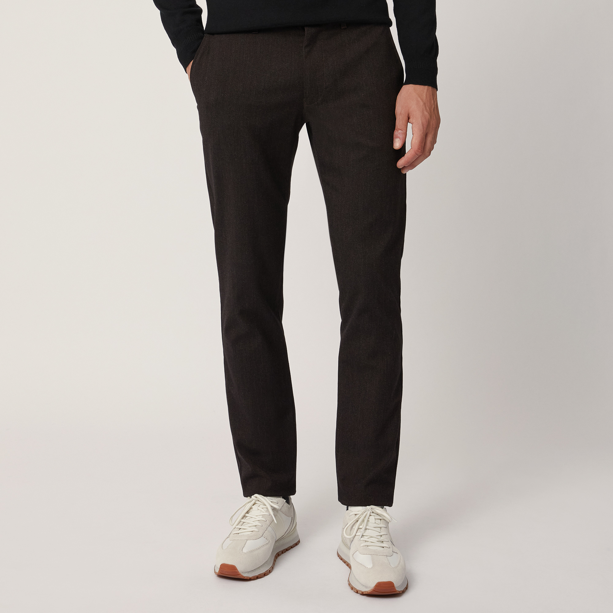 Pantaloni In Cotone Stretch