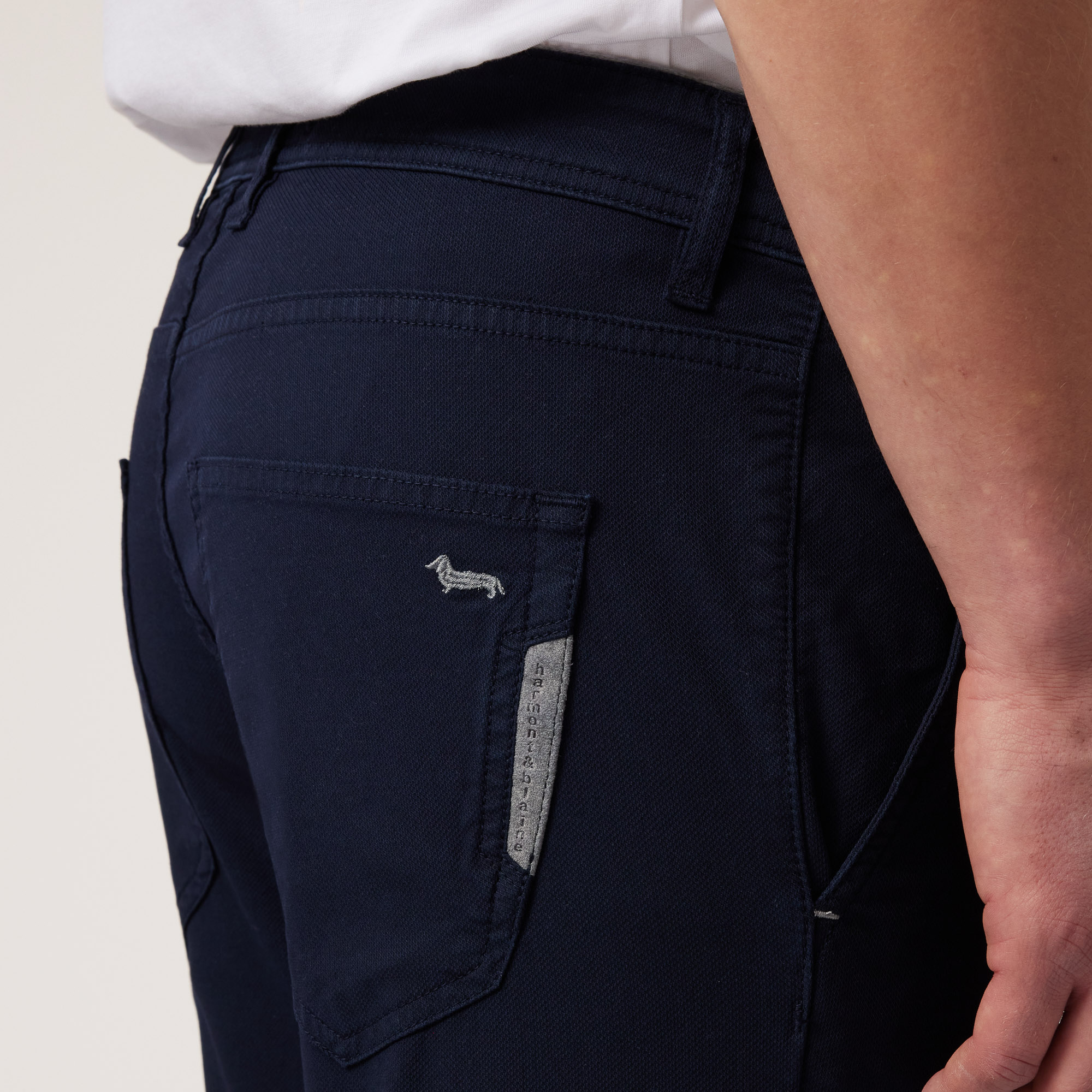 Pantaloni Narrow Fit Colorfive, Blu Navy, large image number 2