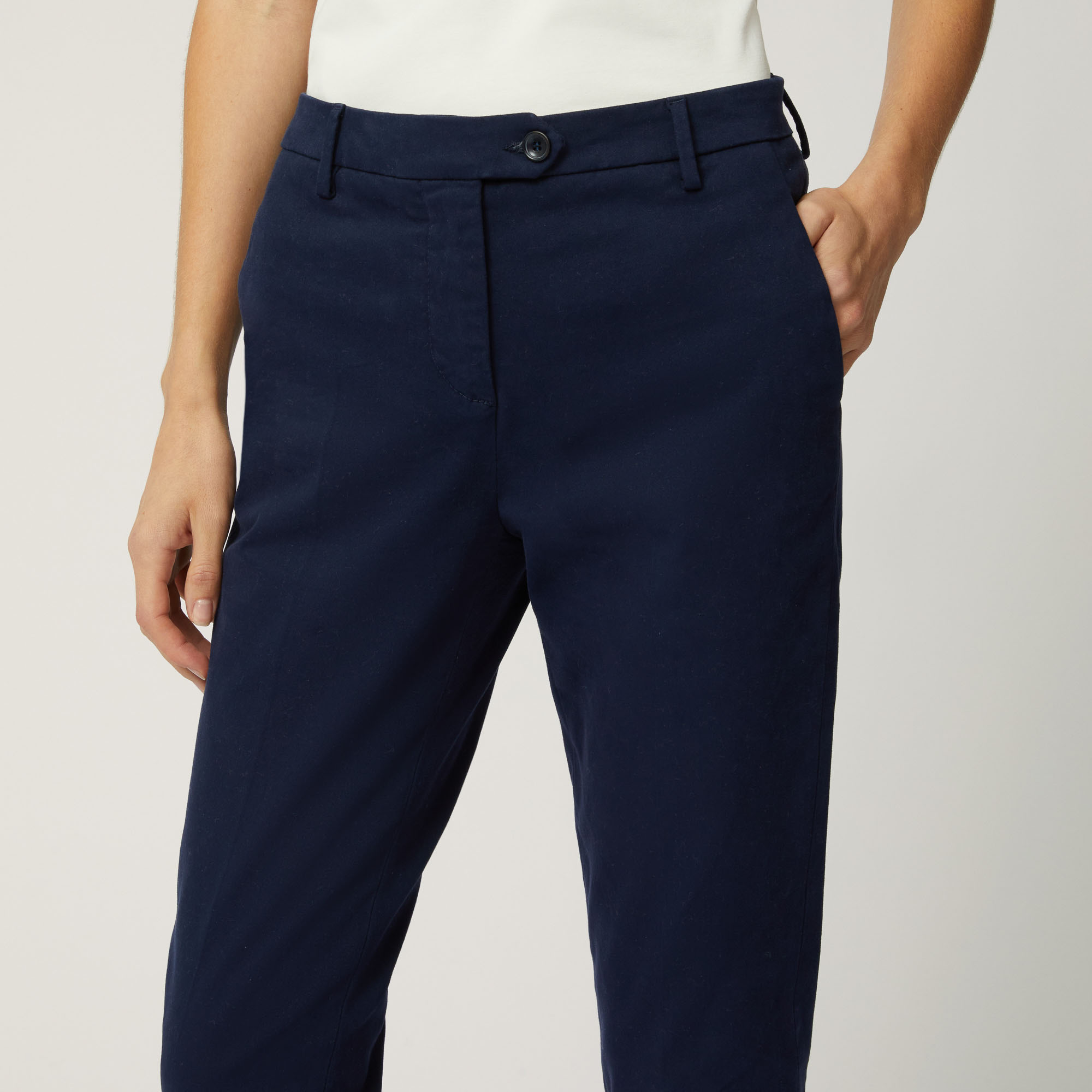 Cotton Luxury Trousers Stretch Pants: Harmont [GLOBAL] | Blaine & italian Chino