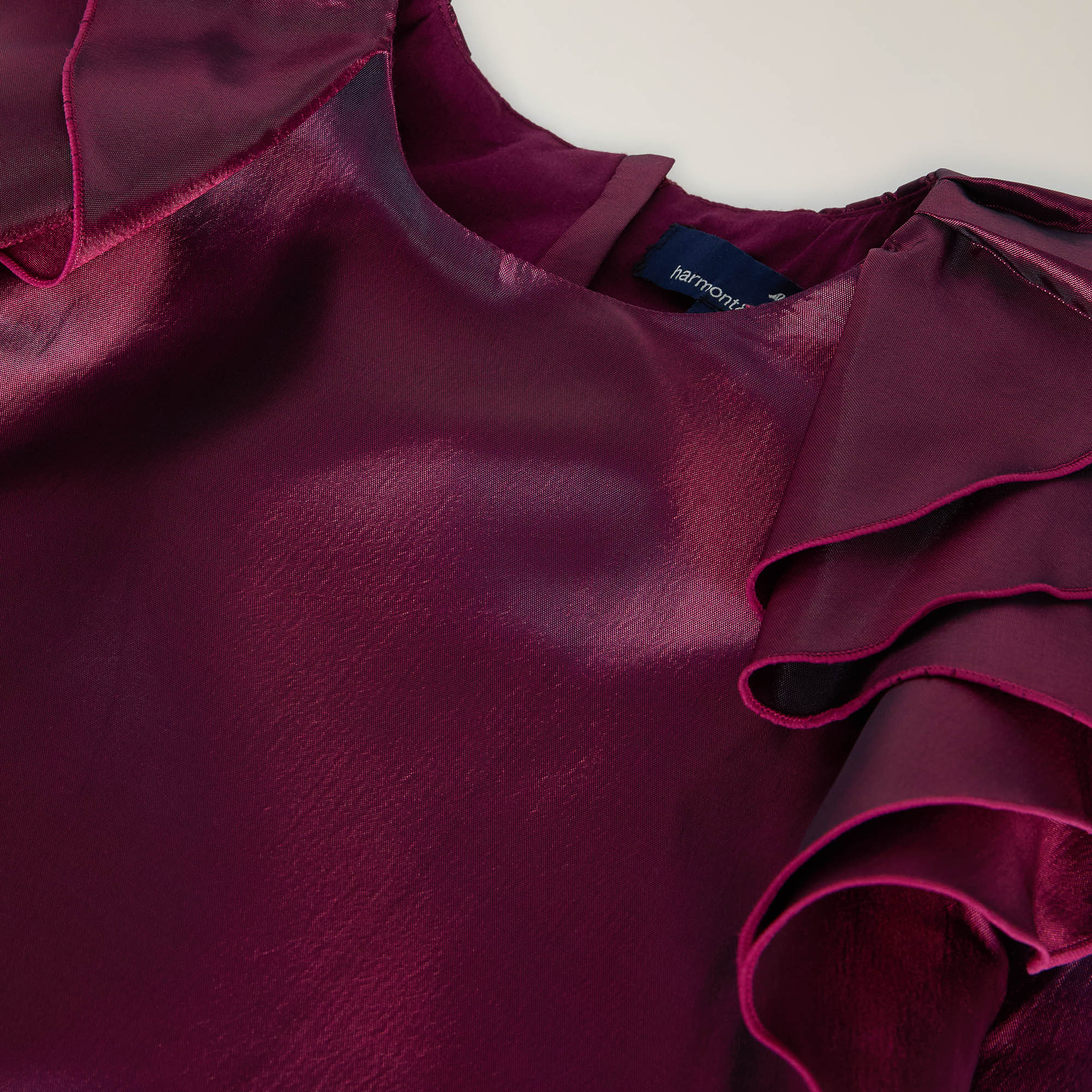 Elegant Taffeta Dress, Raspberry, large image number 2