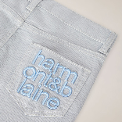 5-pocket pants with Oxford weave, Light Blue, large image number 2