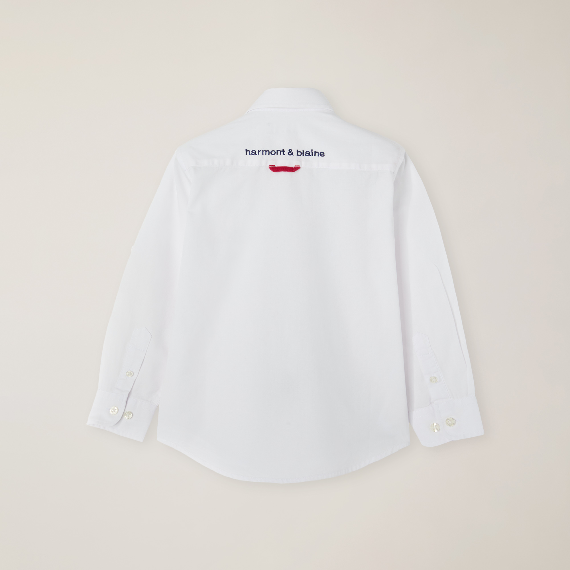 Poplin Shirt With Logo Embroidery On The Breast Pocket