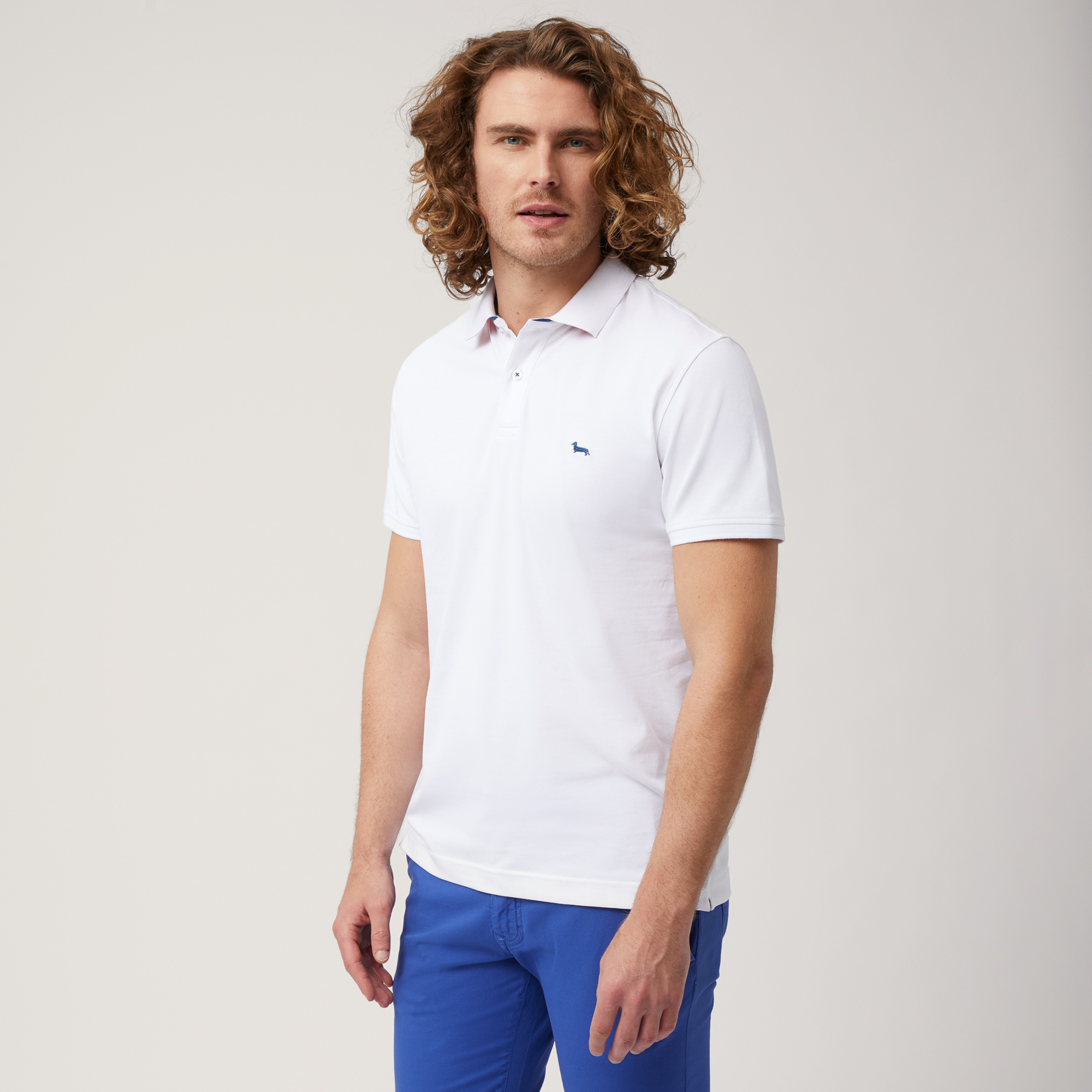 Ribbed Polo with Collar