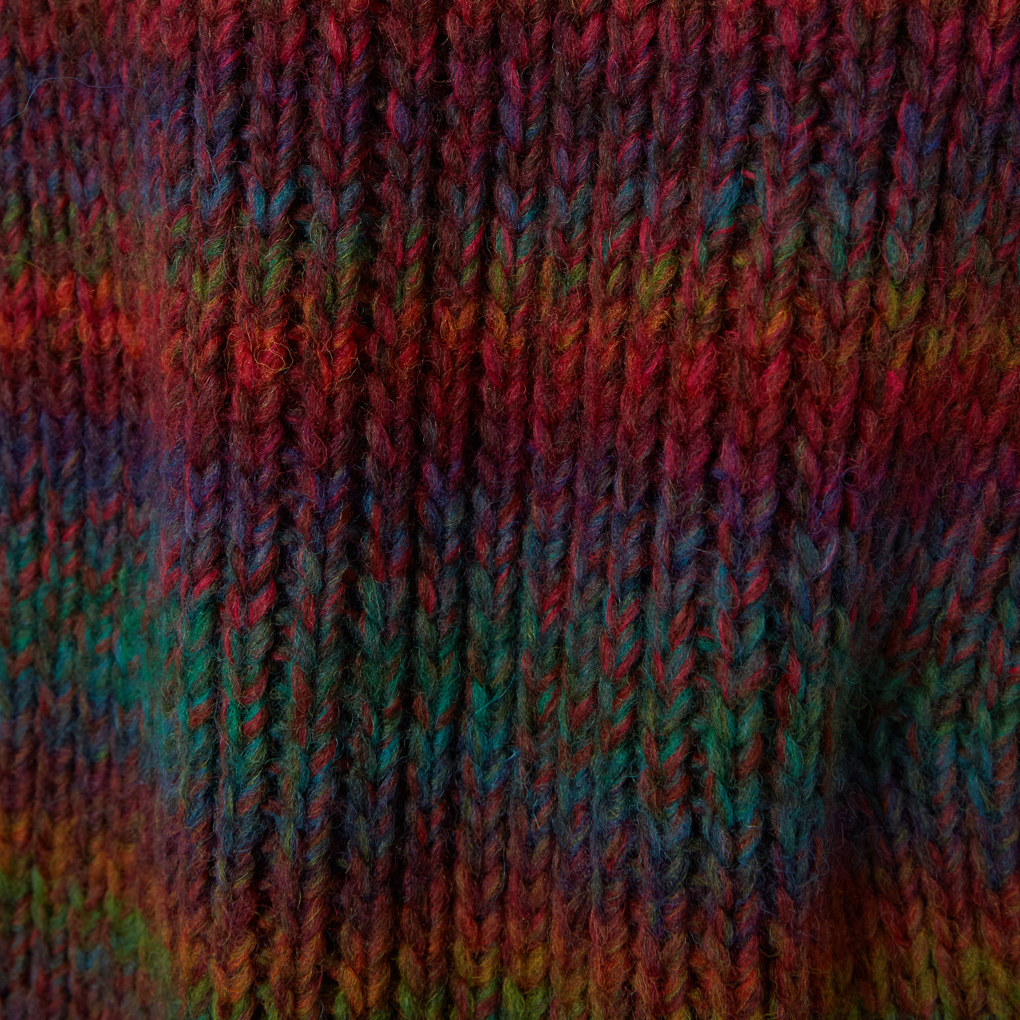 Dégradé Virgin Wool Scarf, Multicolor, large image number 1