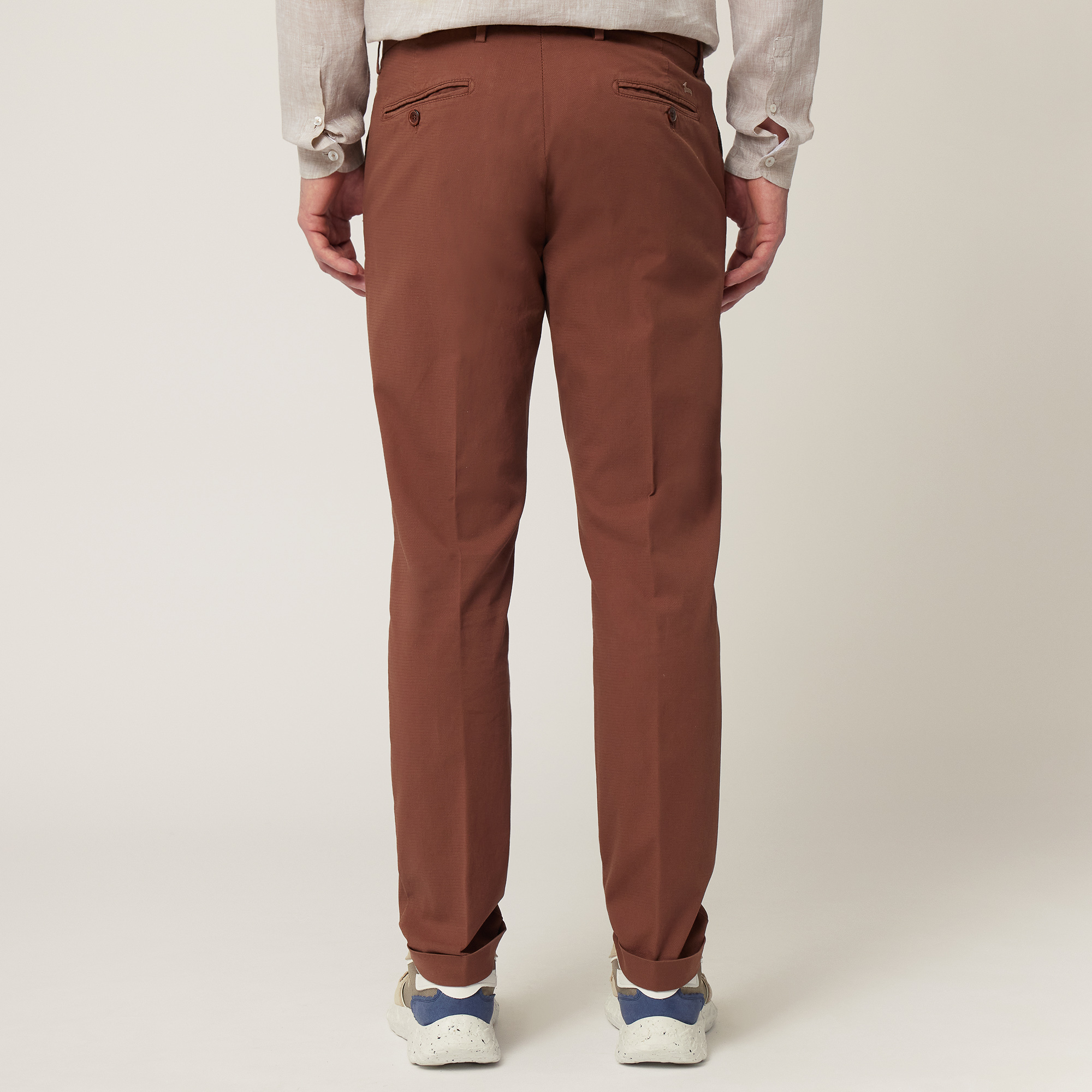 De-stressed Fit Chino Pants, Siena Color, large image number 1