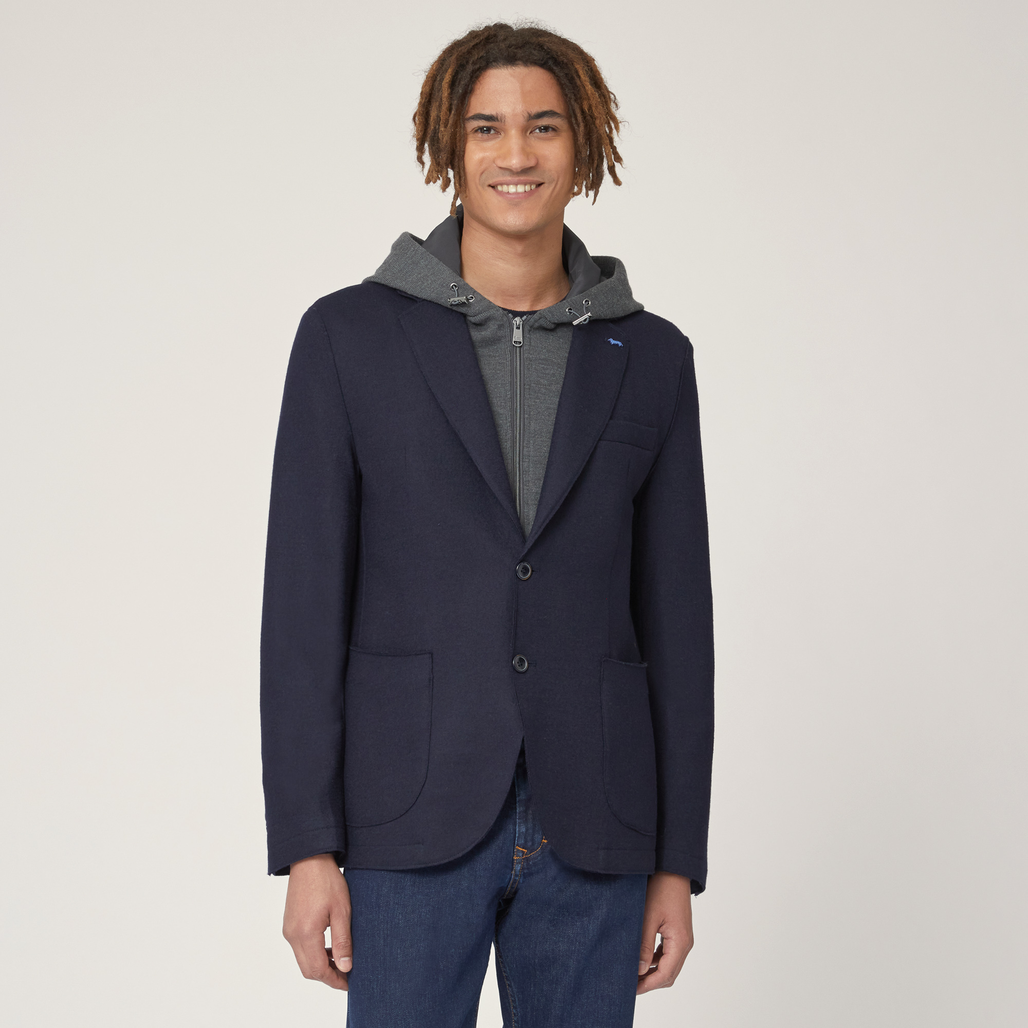 Wool Jacket with Bib