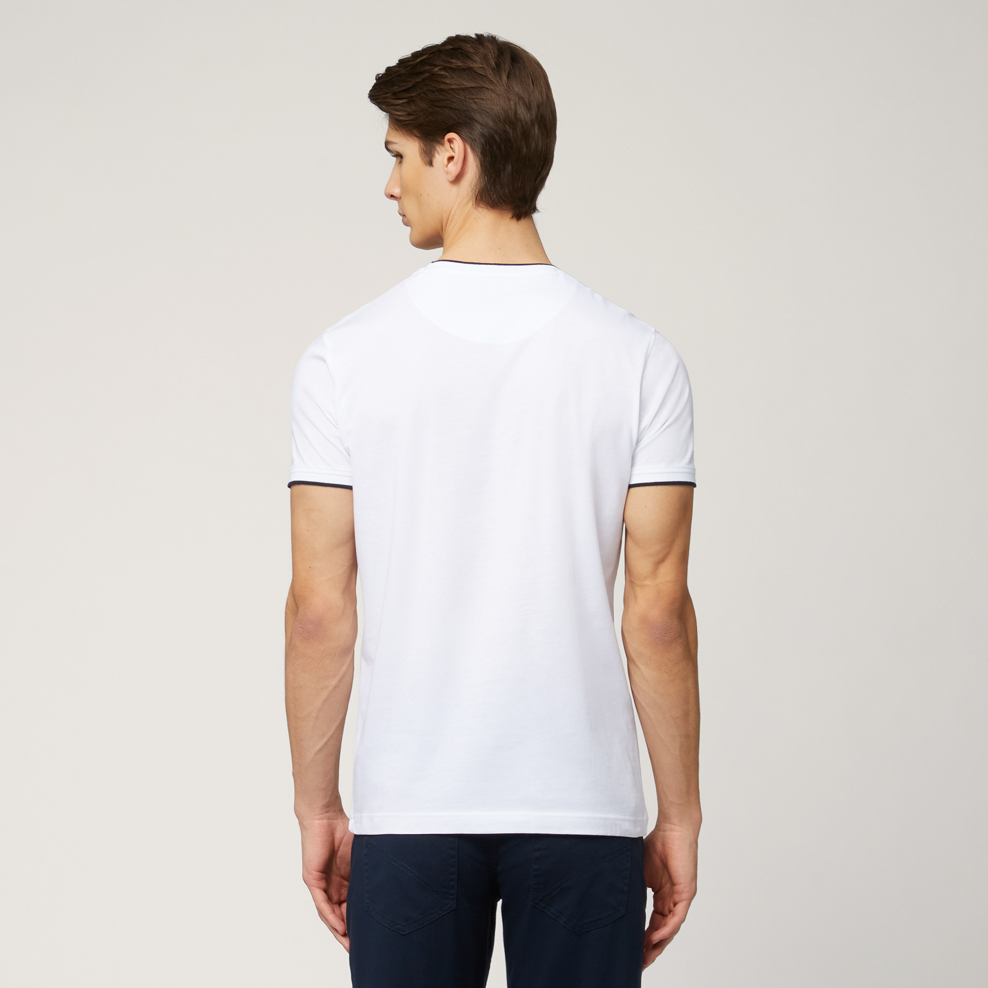 T-Shirt with Lettering, White, large image number 1