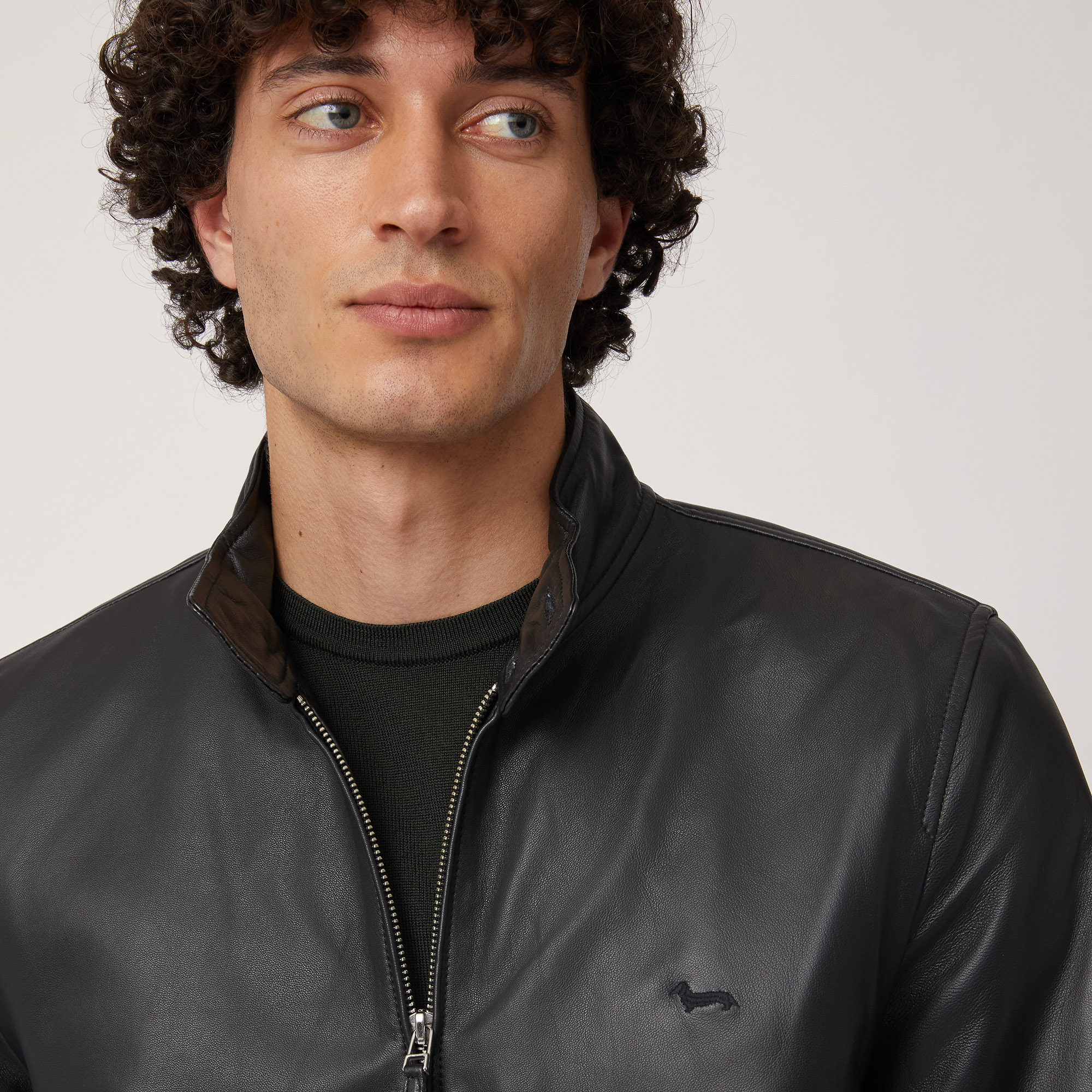 Narrow Bomber Jacket, Black , large image number 2