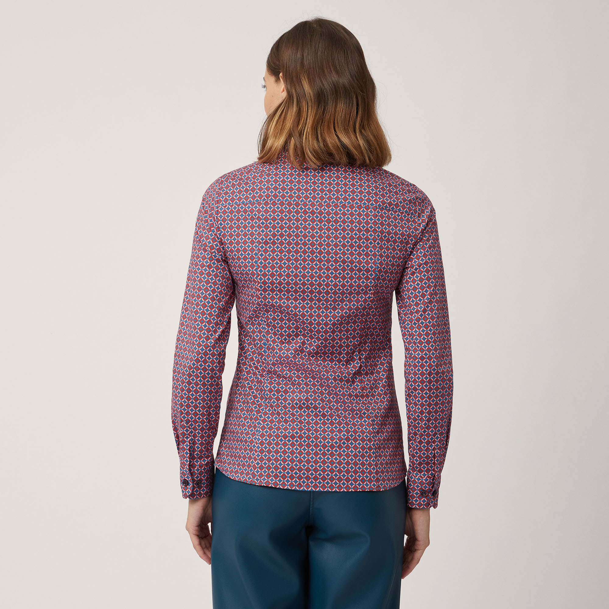 Camicia Con Stampa Geometrica