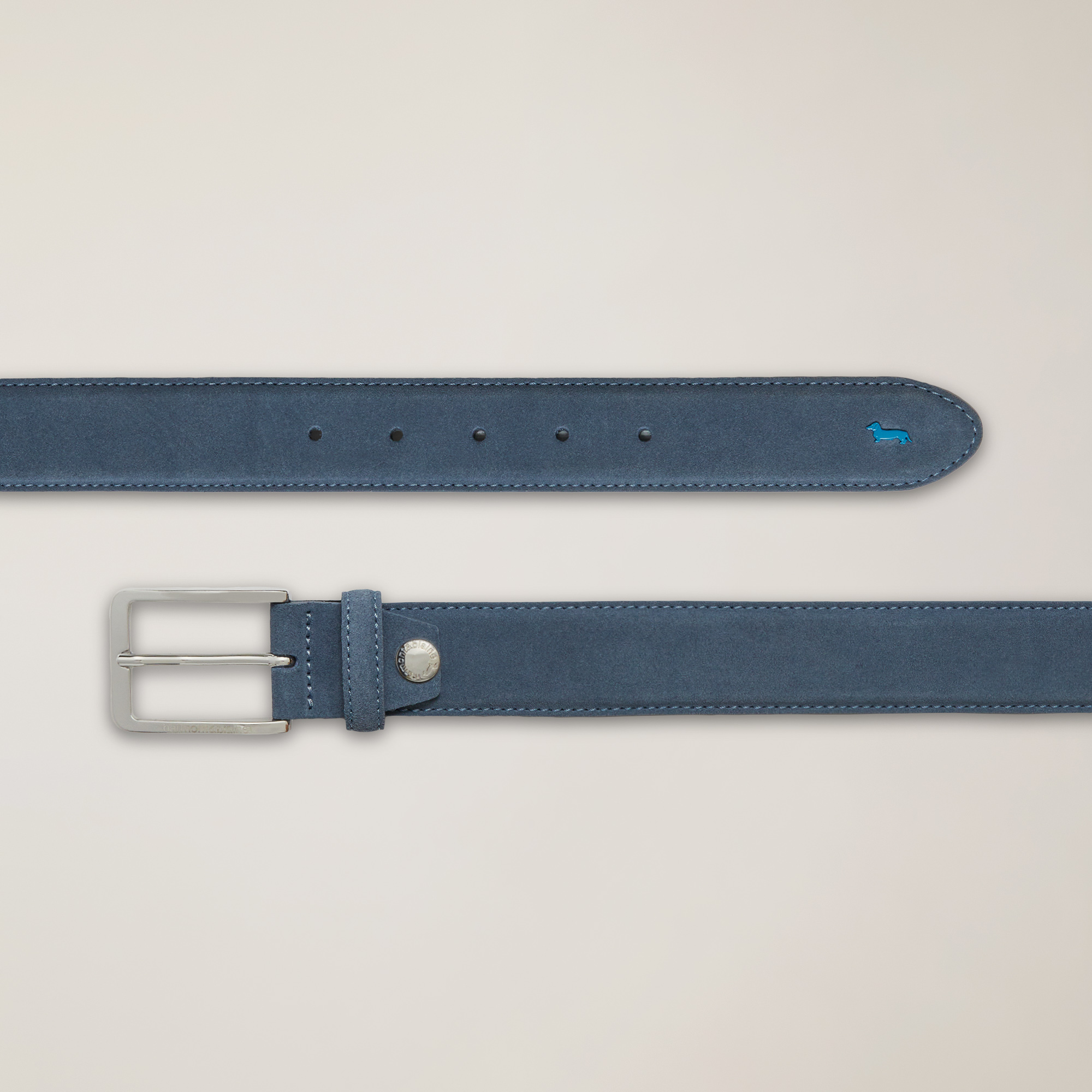 Suede Belt, Blue, large image number 1