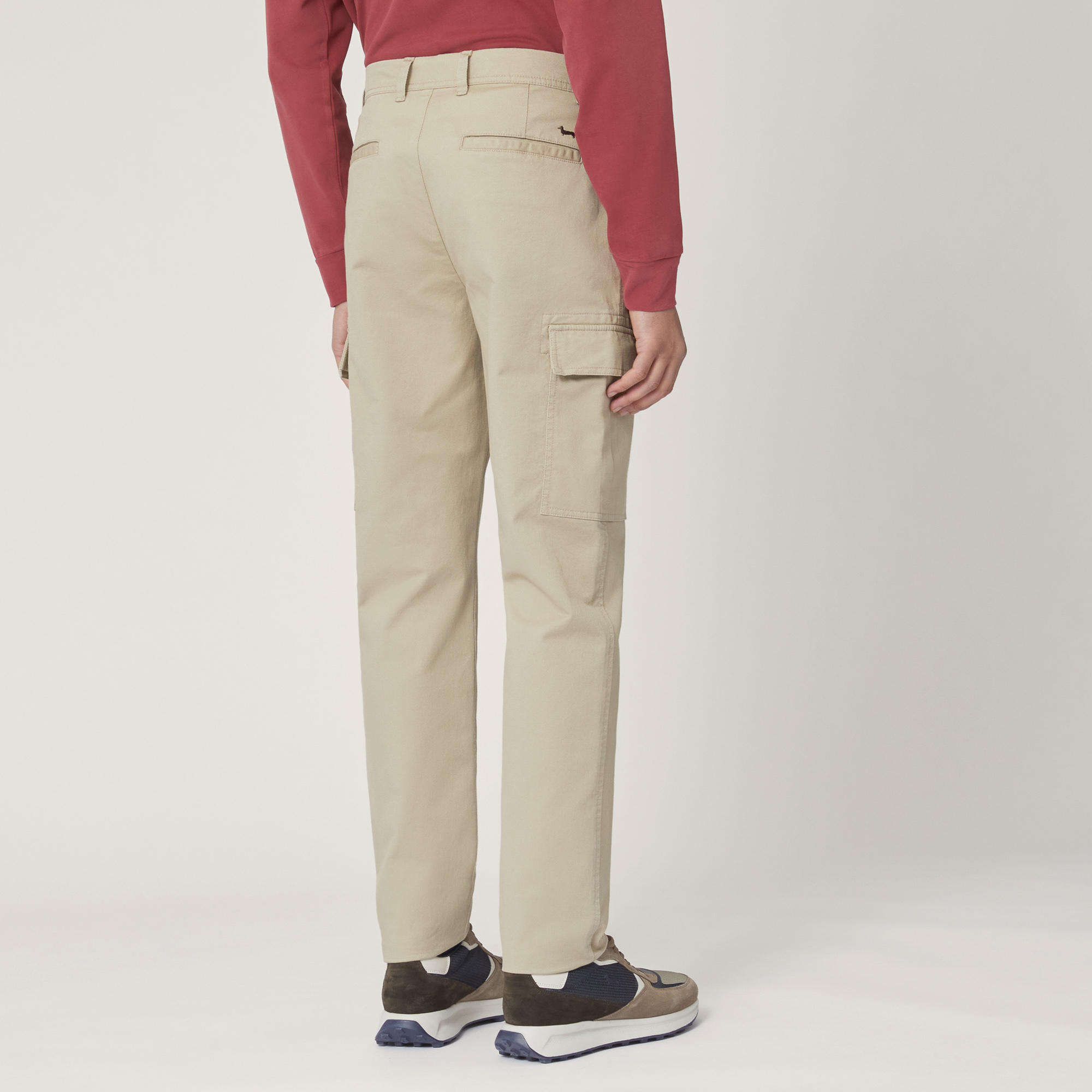 Pantaloni Cargo Cotone Stretch