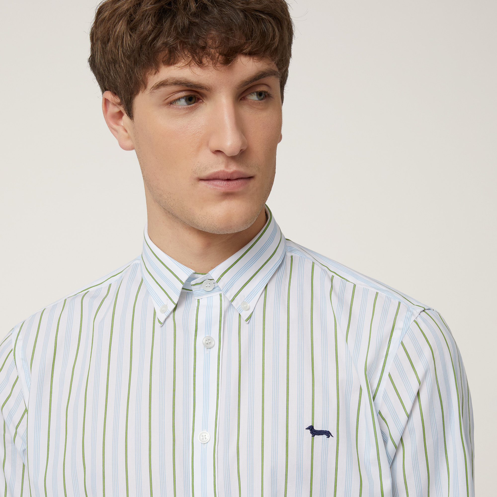 Striped Regular Shirt, Light Blue, large image number 2