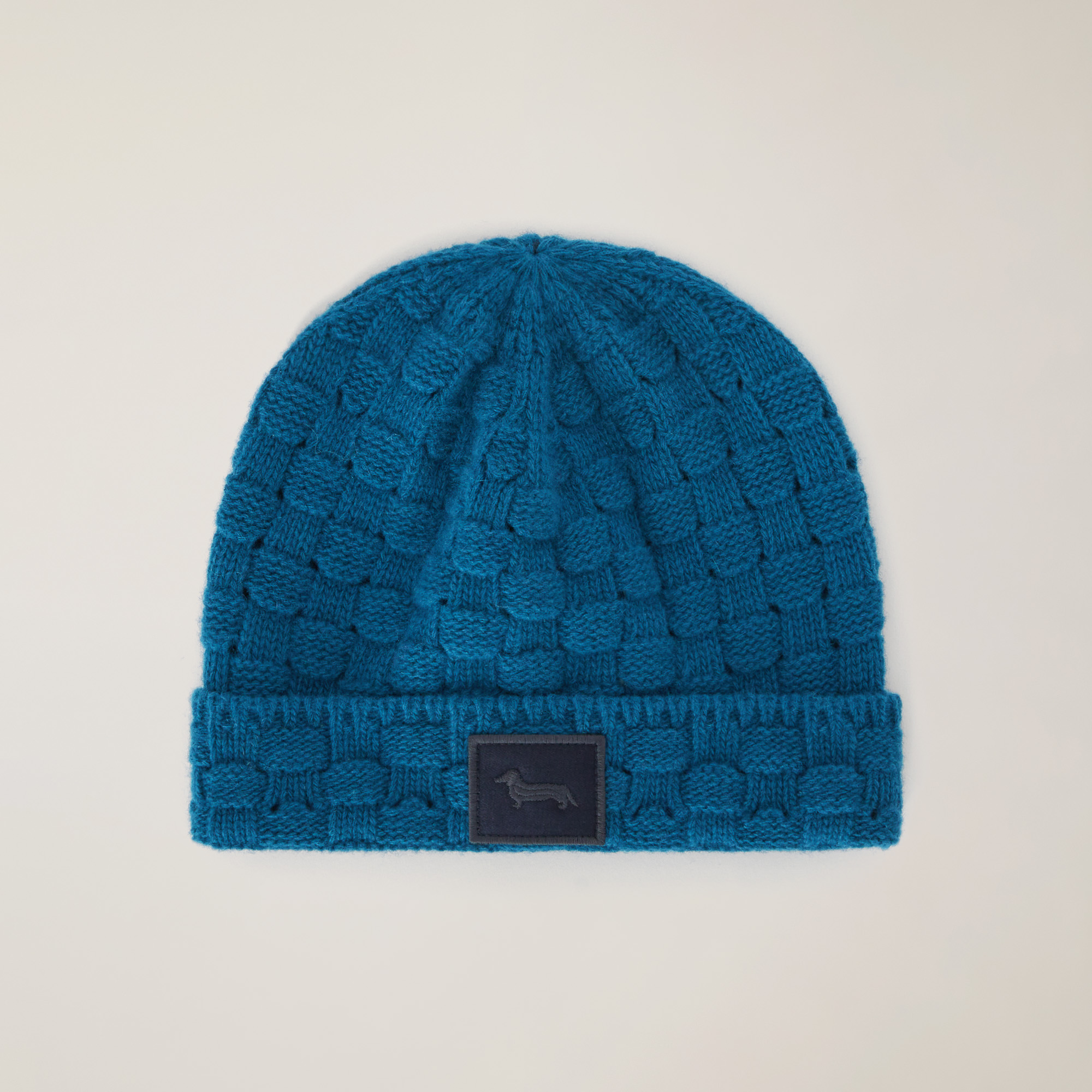 Wool and Cashmere Beanie, Blu, large image number 0