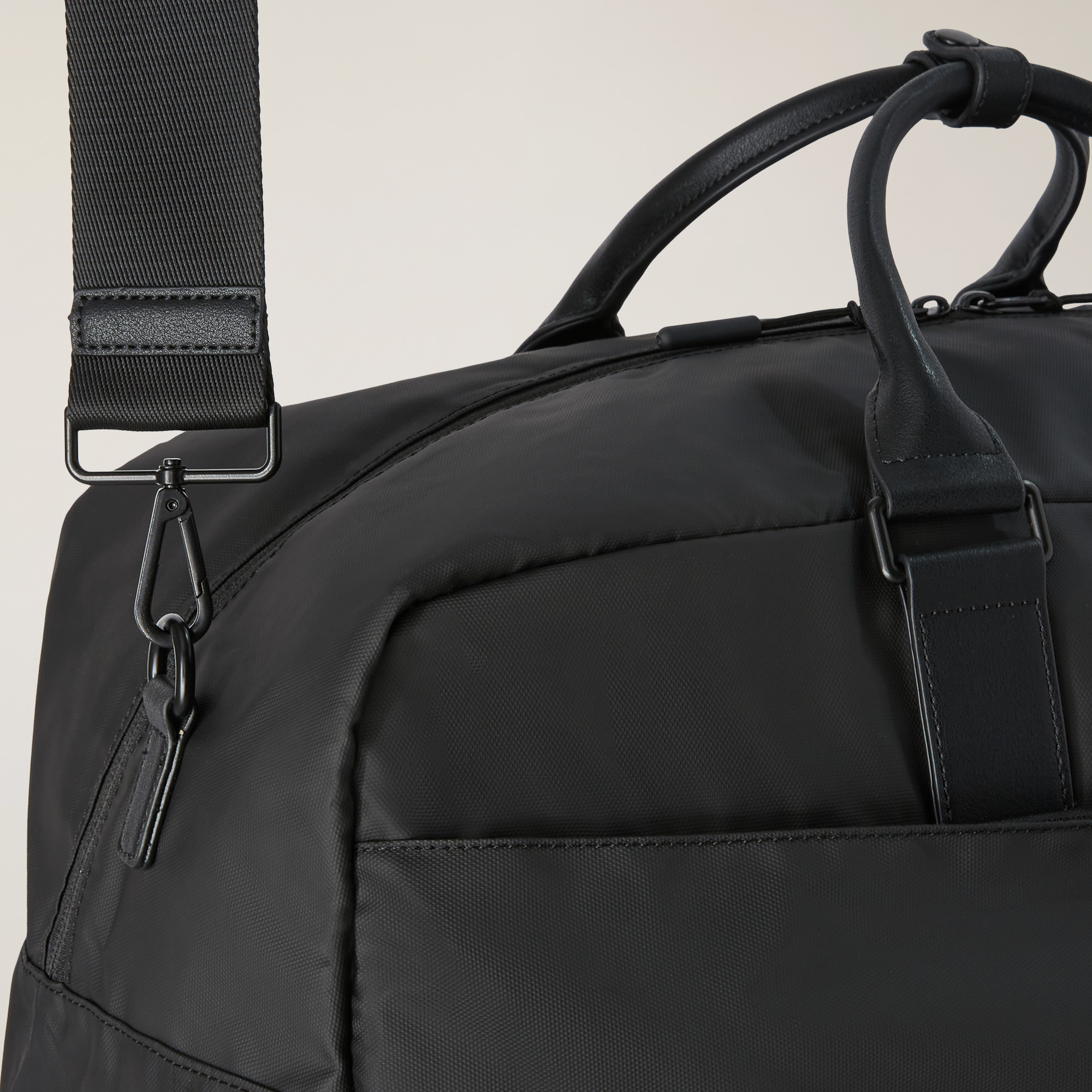 Travel Bag with Pockets, Black, large image number 3