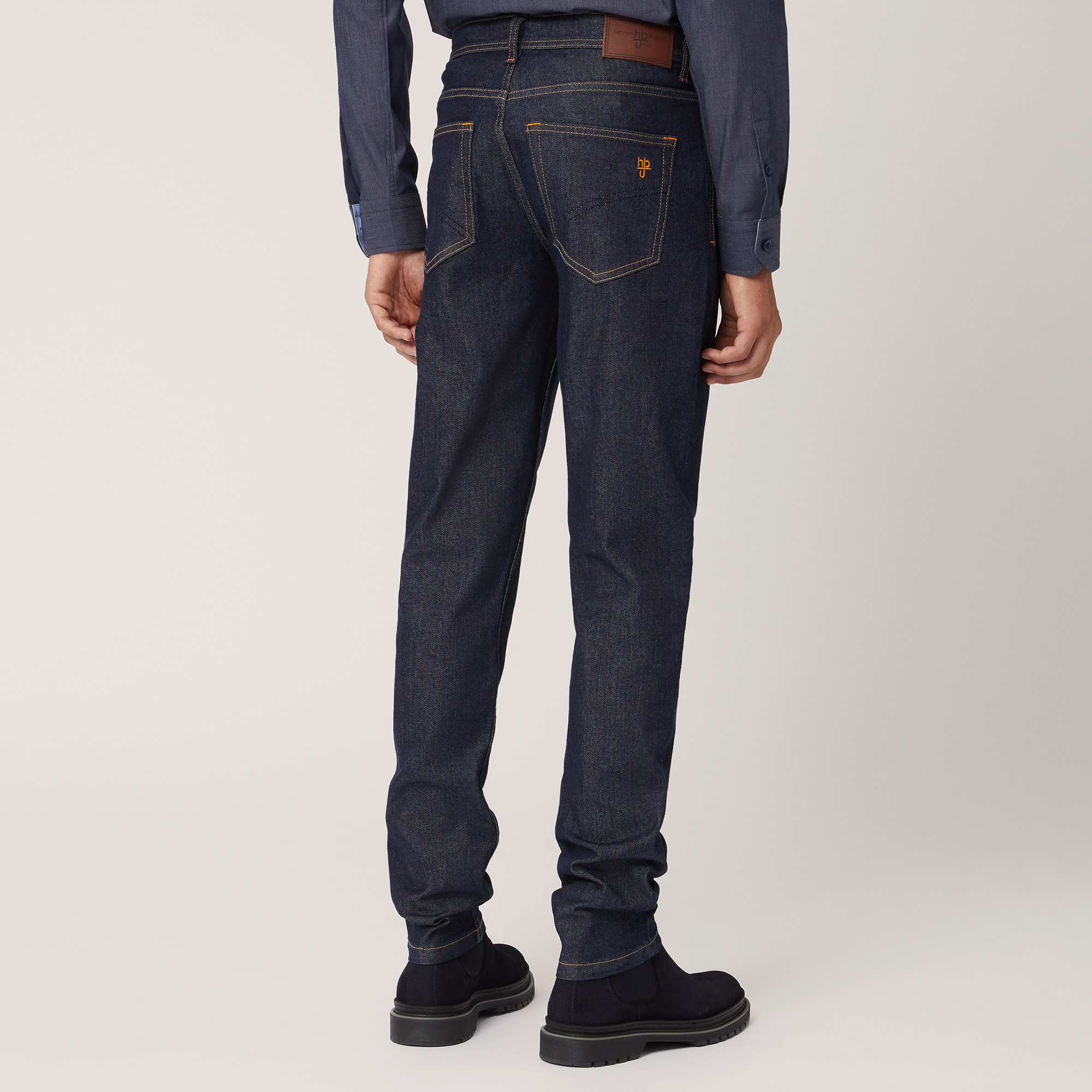 Pantaloni Denim Stretch Scuro