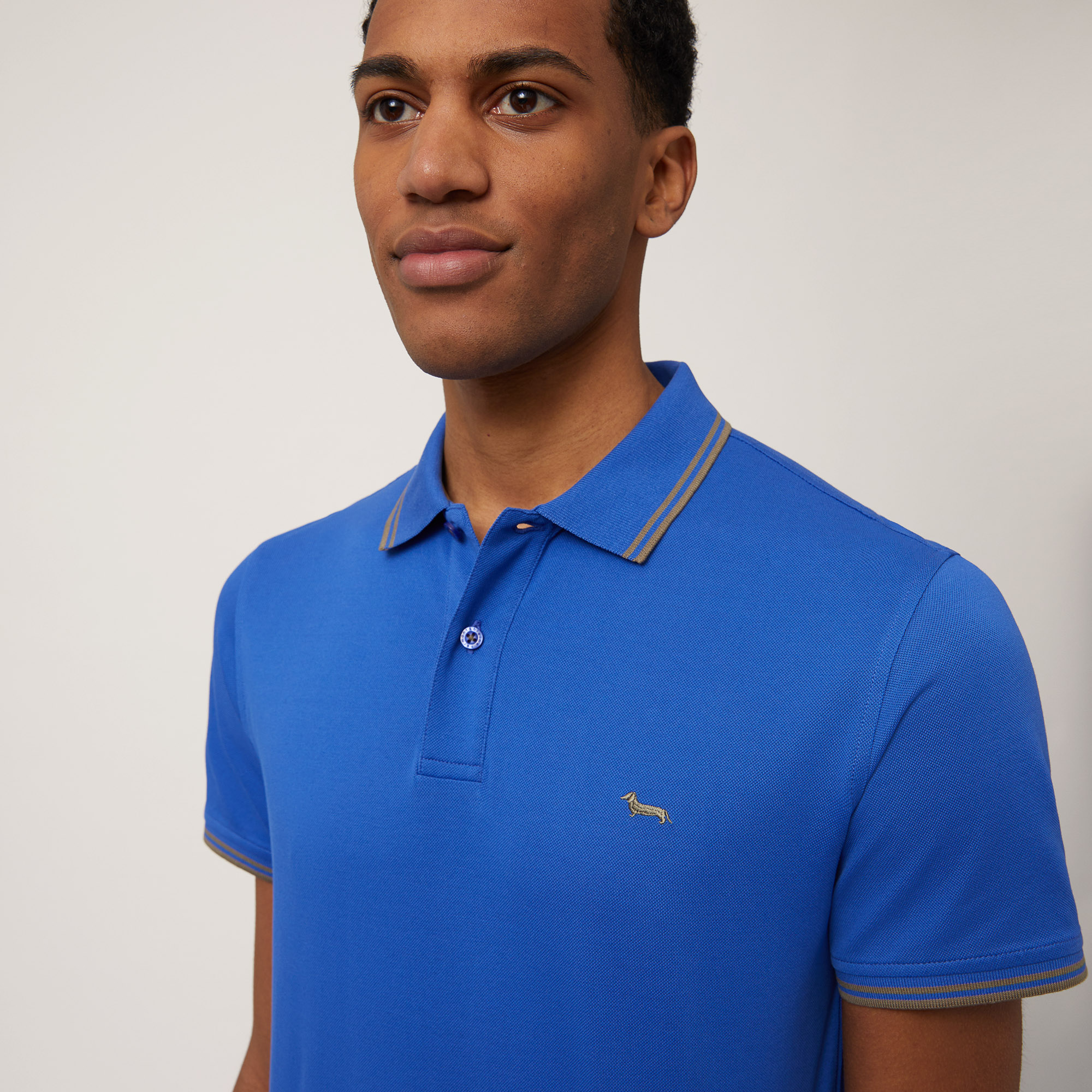 Polo with Striped Details, Light Blue, large image number 2