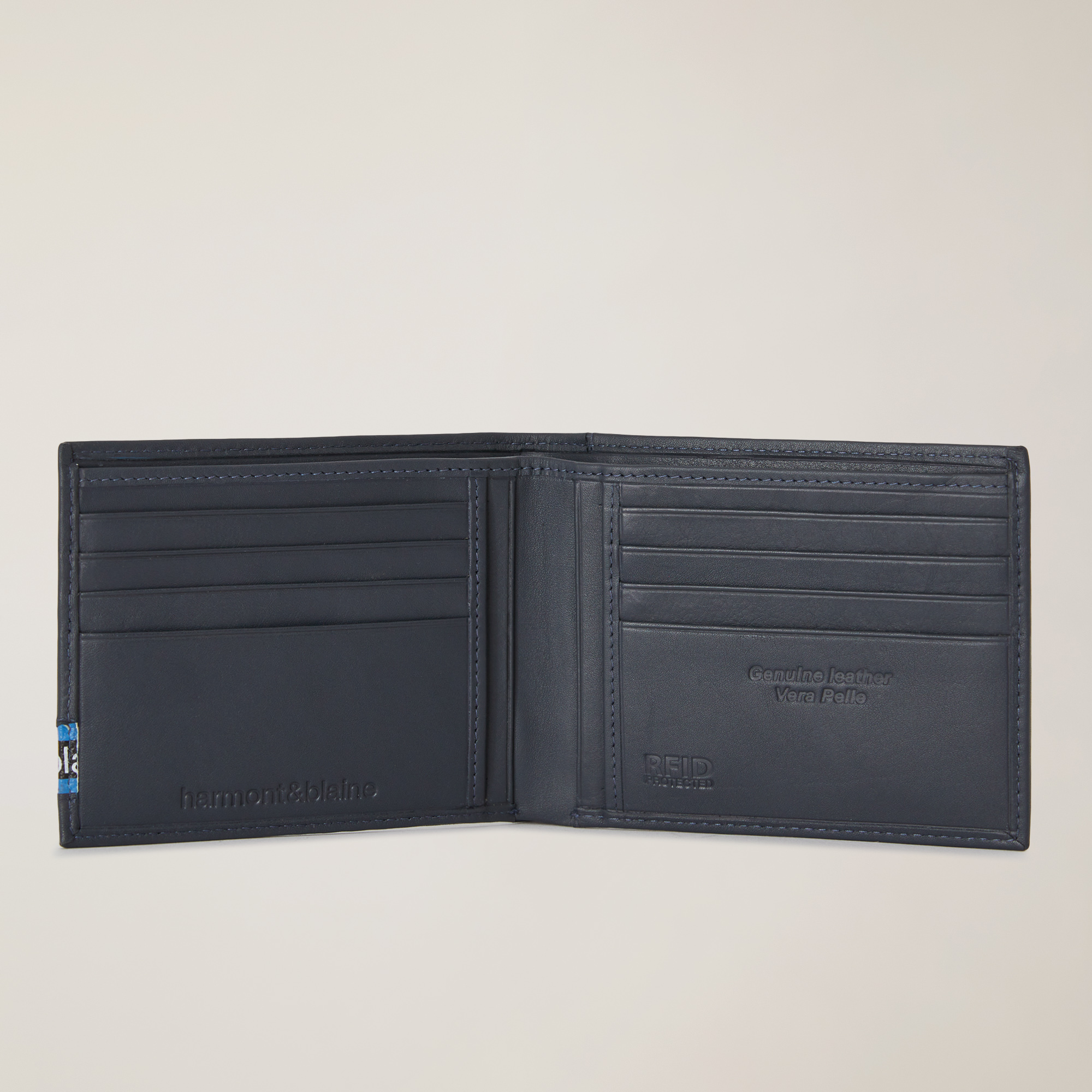 Branded Bifold Wallet, Blue, large image number 2