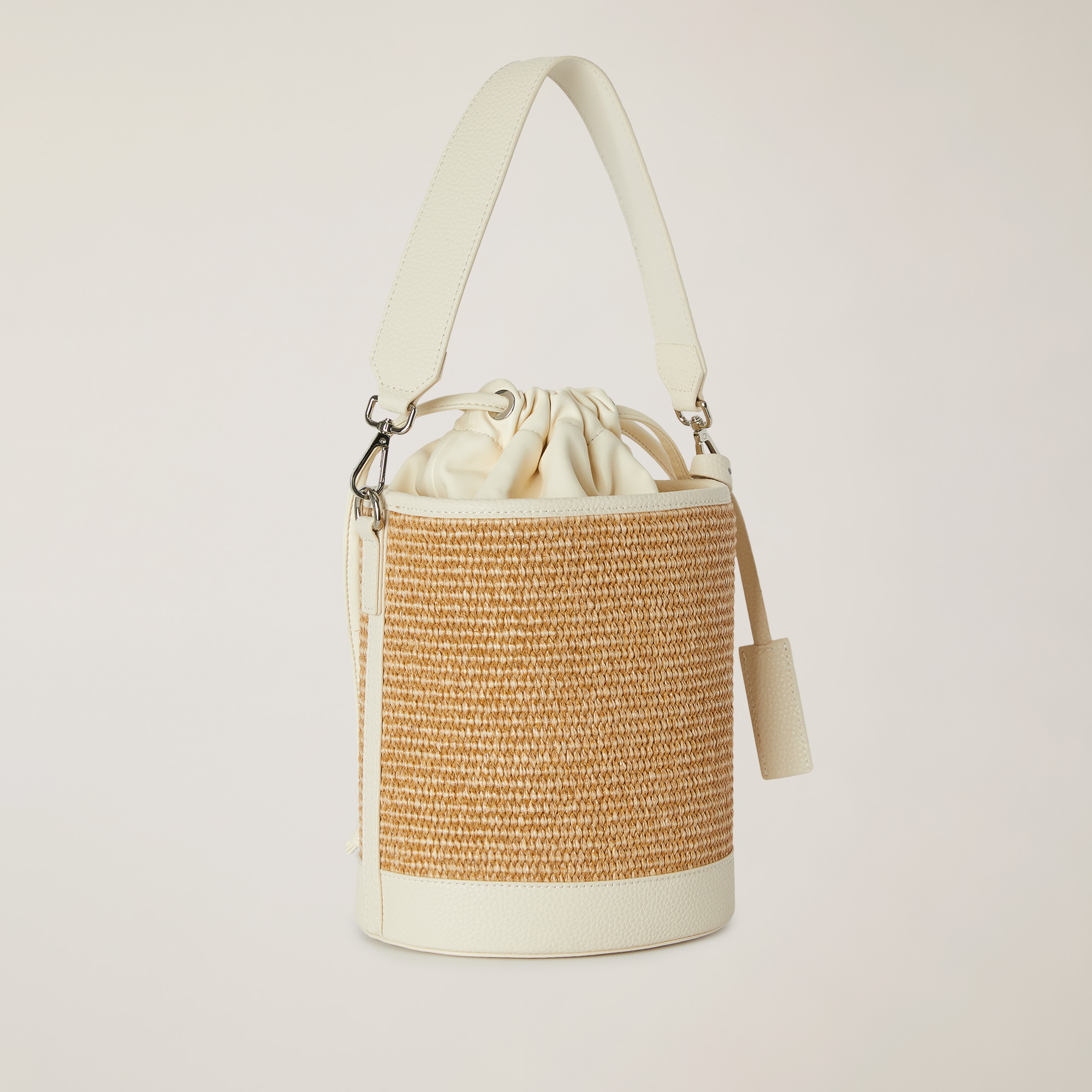 Ely Bucket Bag, White, large image number 1