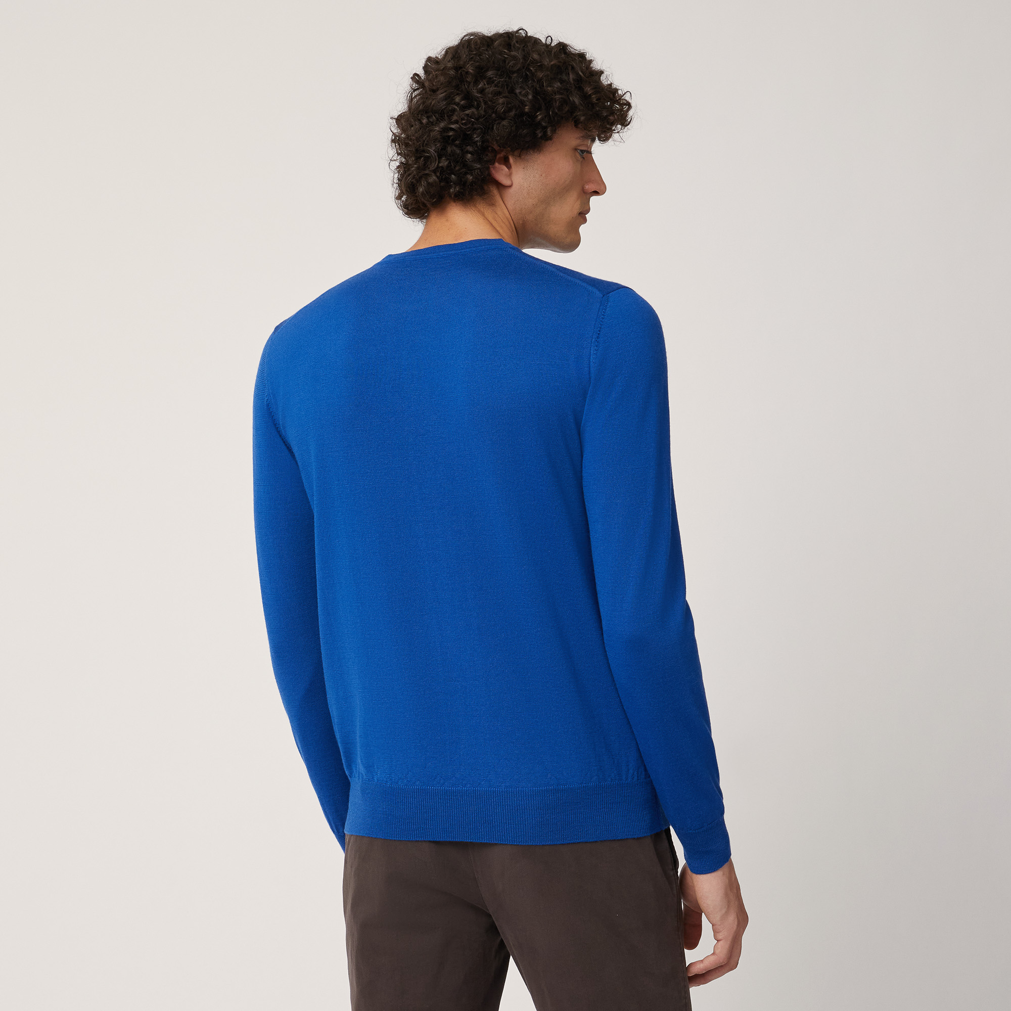 Merino Wool Lightweight Pullover, Bluette, large image number 1