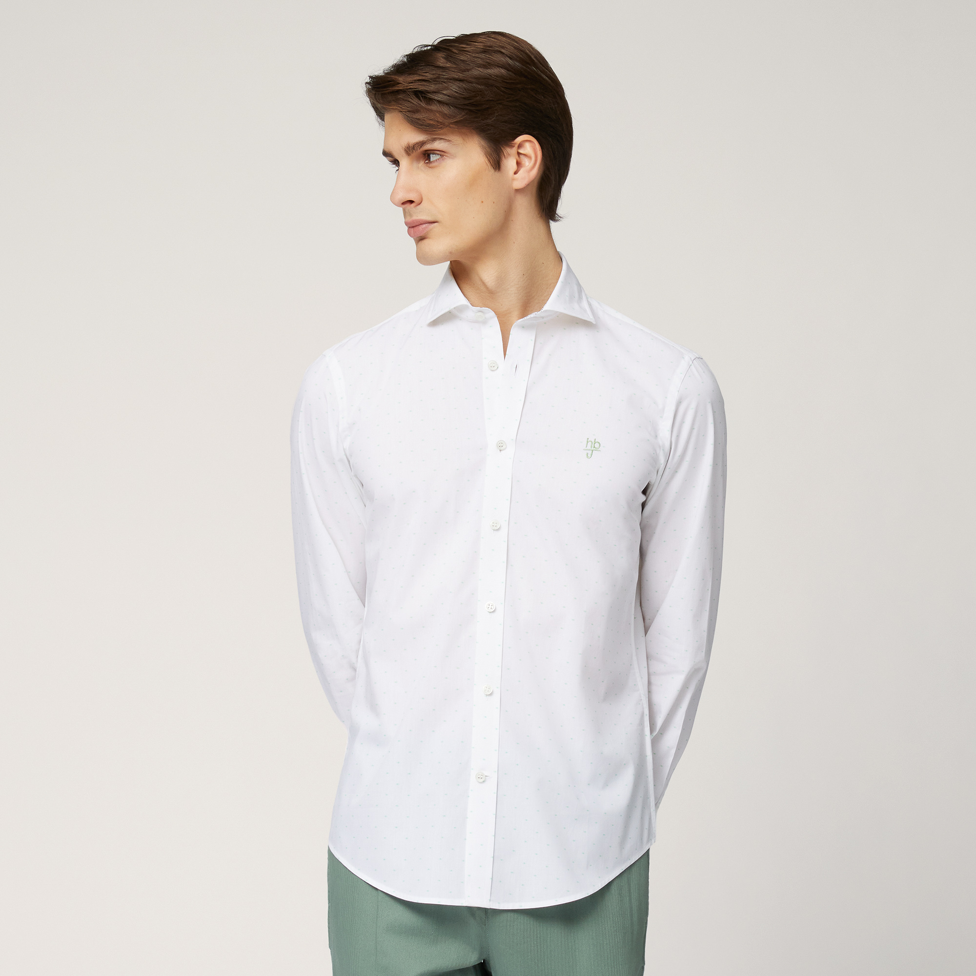 Cotton Narrow-Fit Shirt