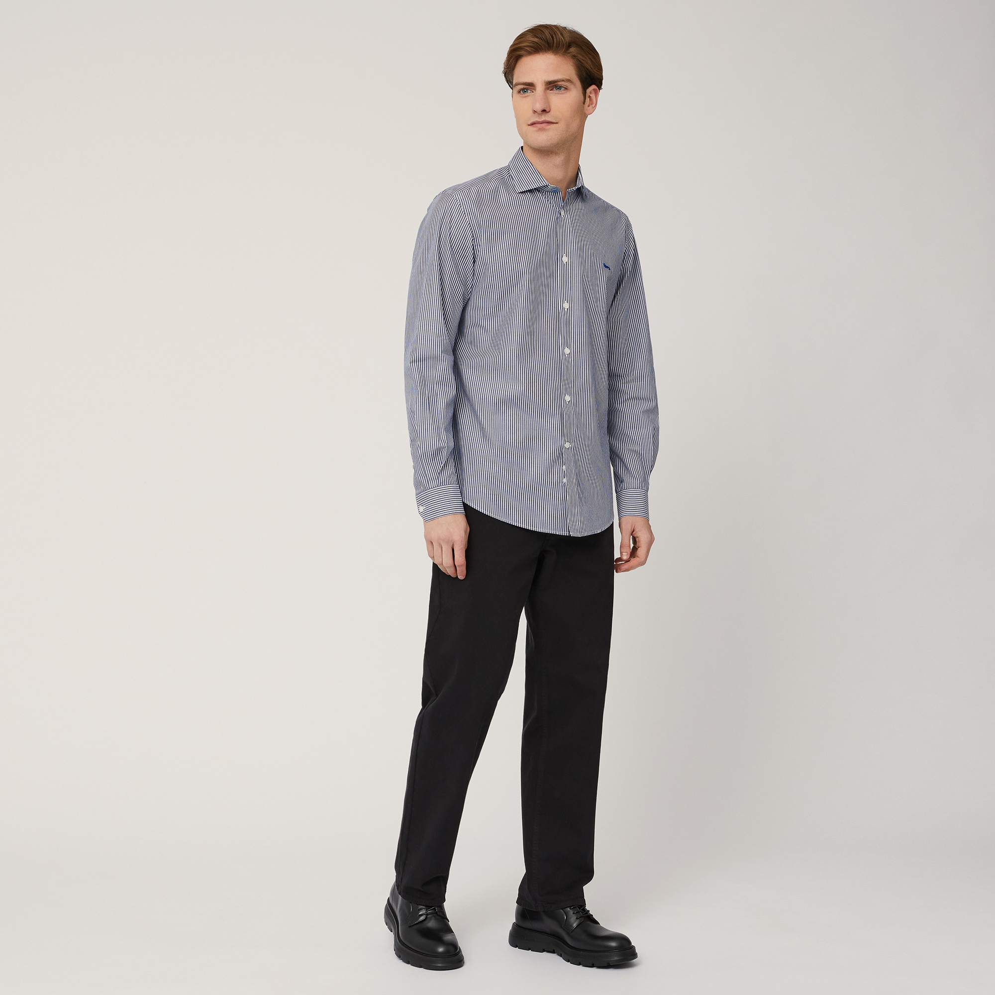 Relaxed Fit 5-Pocket Pants, Nero, large image number 3