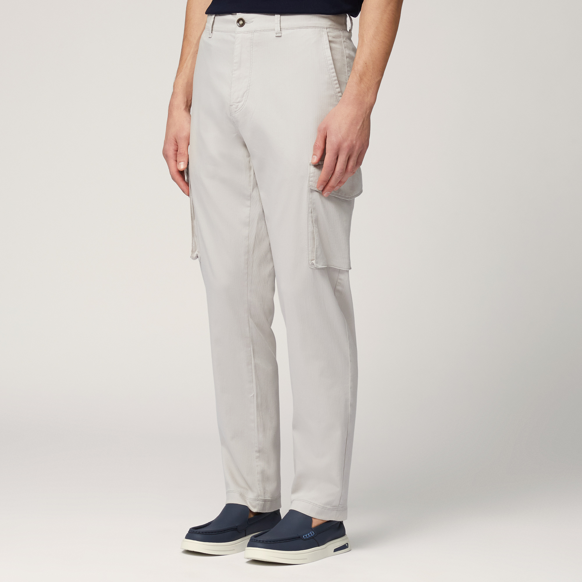 Chino Pants With Cargo Pockets, Sand, large