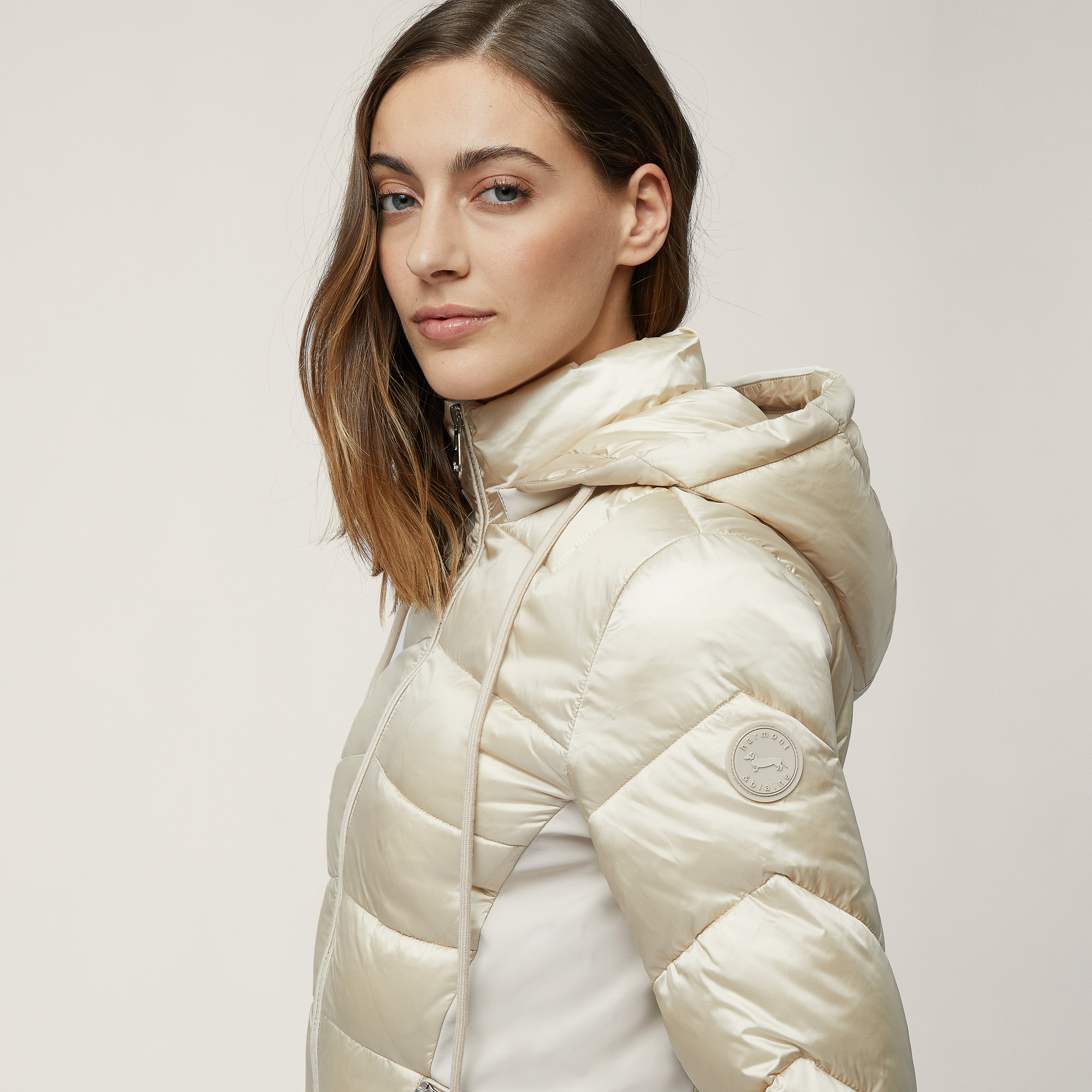 Jacket with Contrasting Trims, Beige, large image number 2