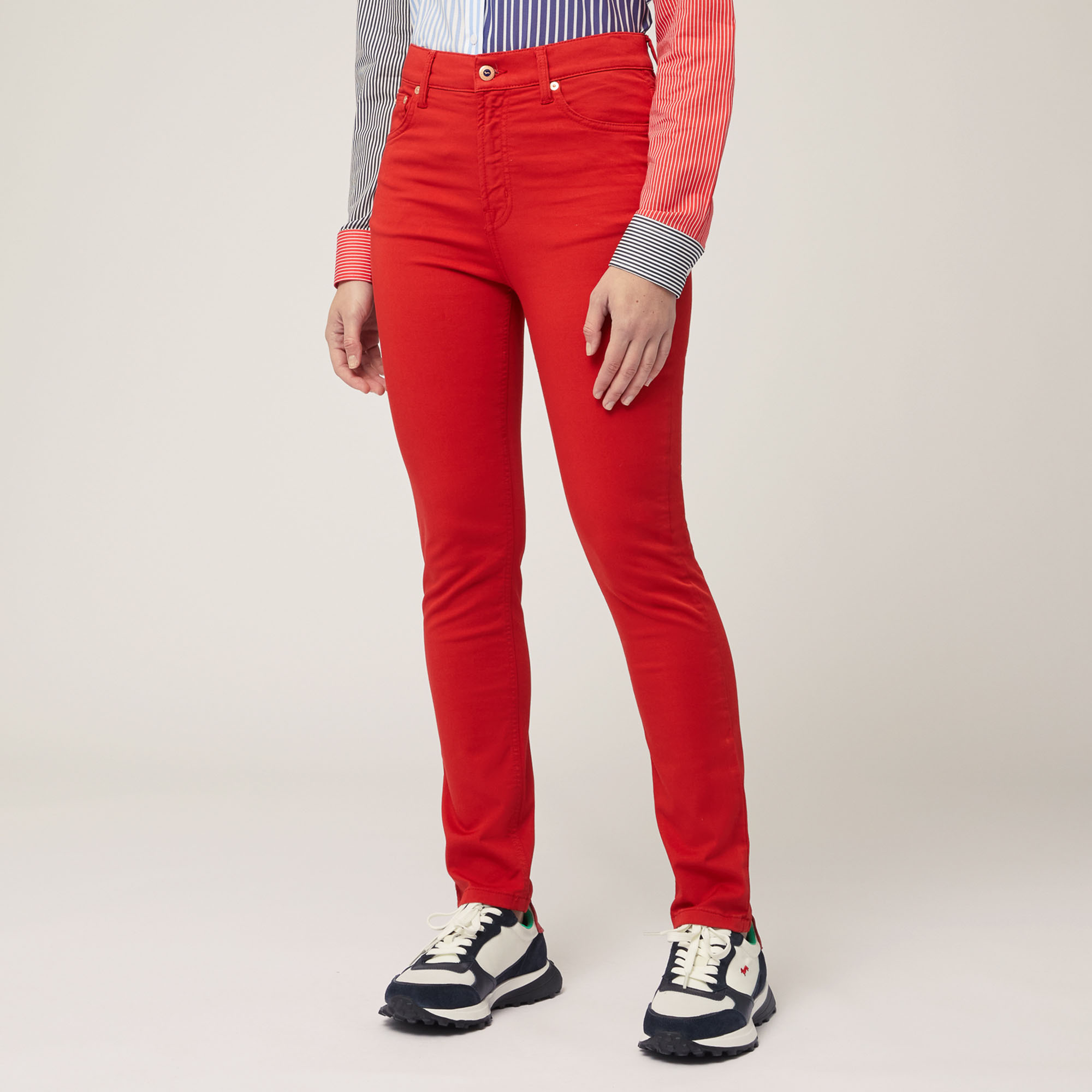 Slim Fit Pants, Light Red, large image number 0