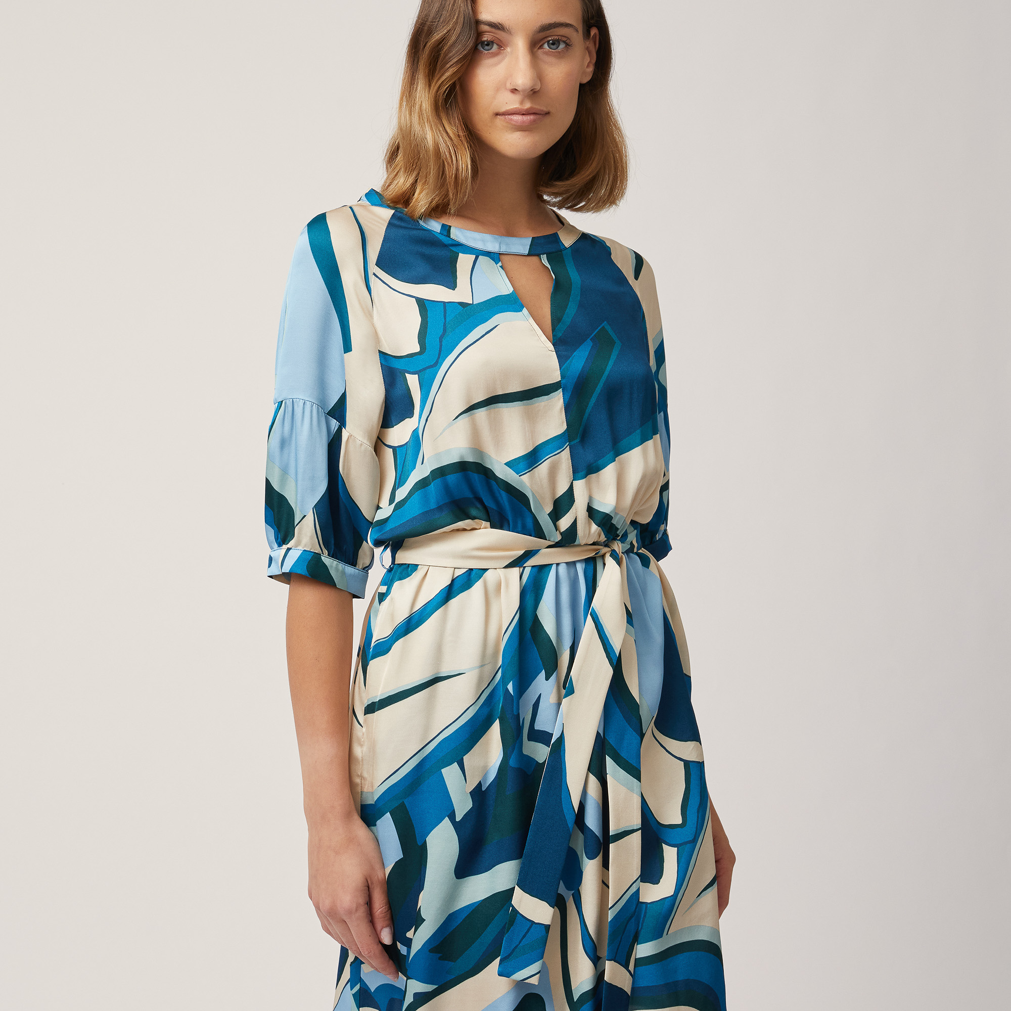 Short Dress with Print, Rope, large image number 2