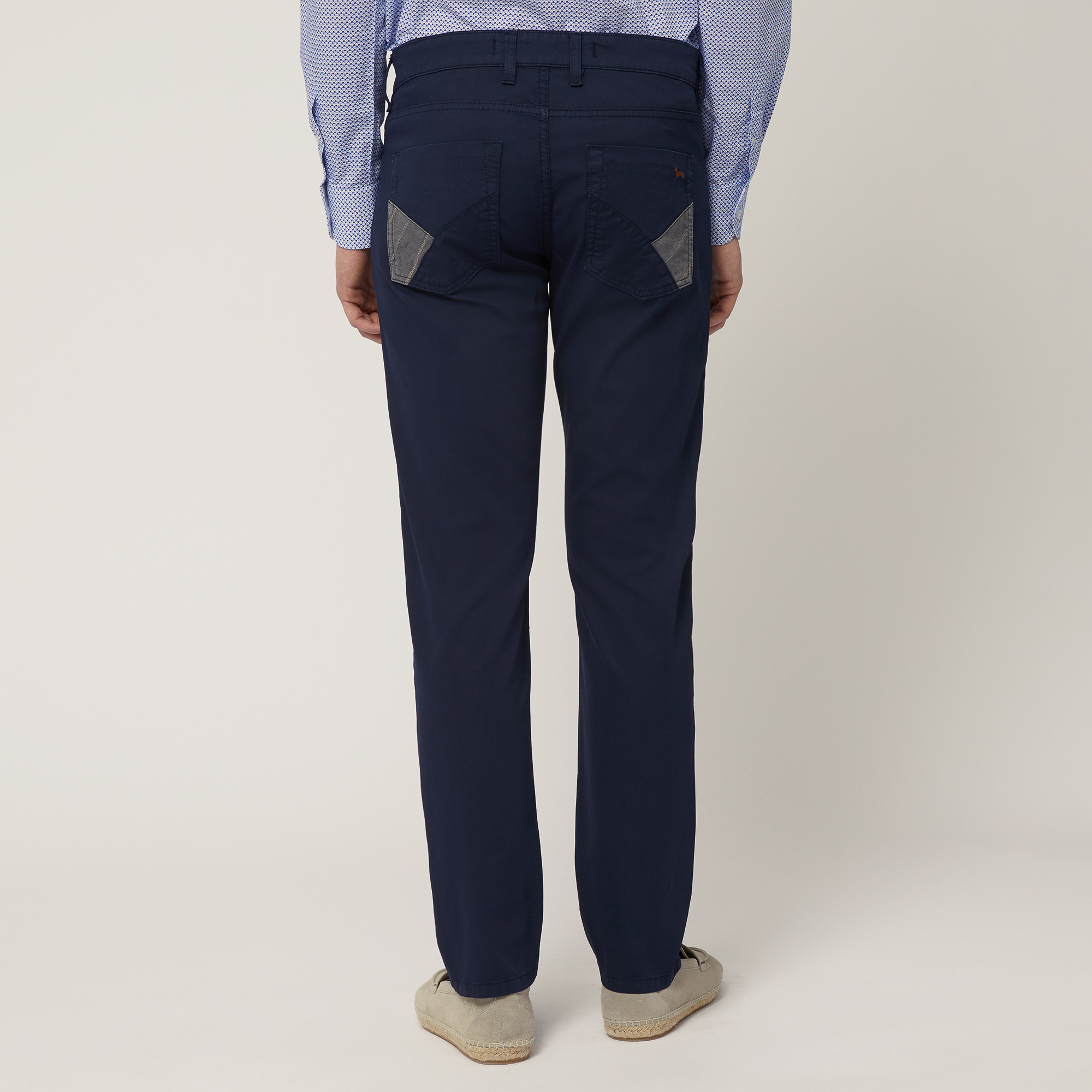 Pantaloni Con Retro Logato, Blu Navy, large image number 1