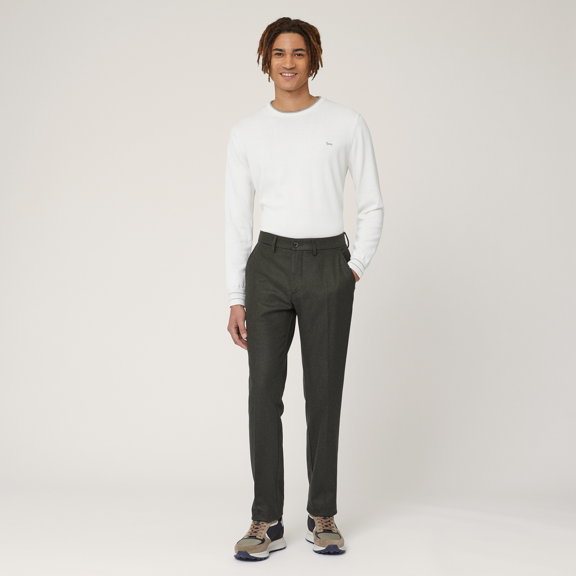 Wool-Blend Chinos, , large image number 3