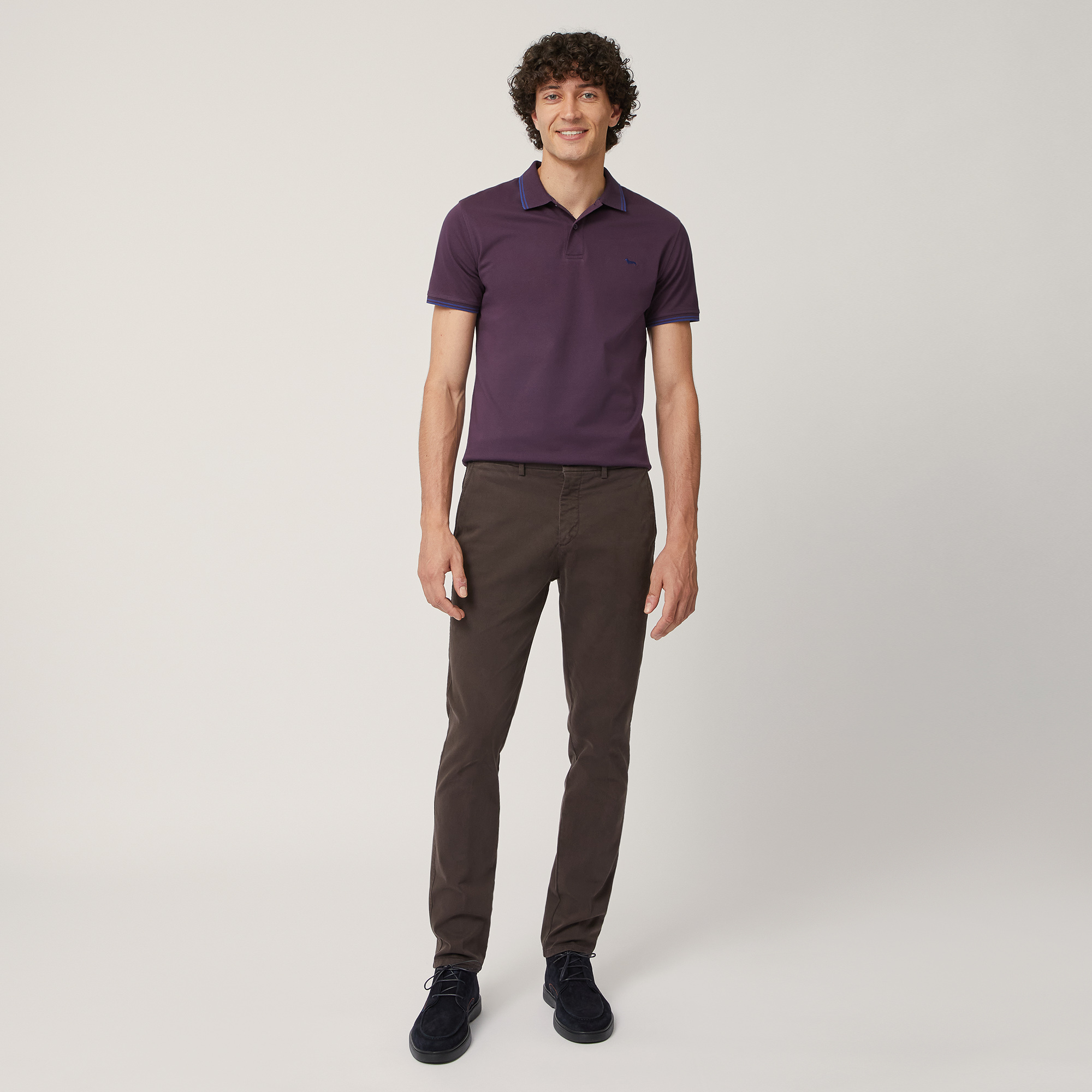 Pantalone Chino Narrow Fit, Marrone, large image number 3