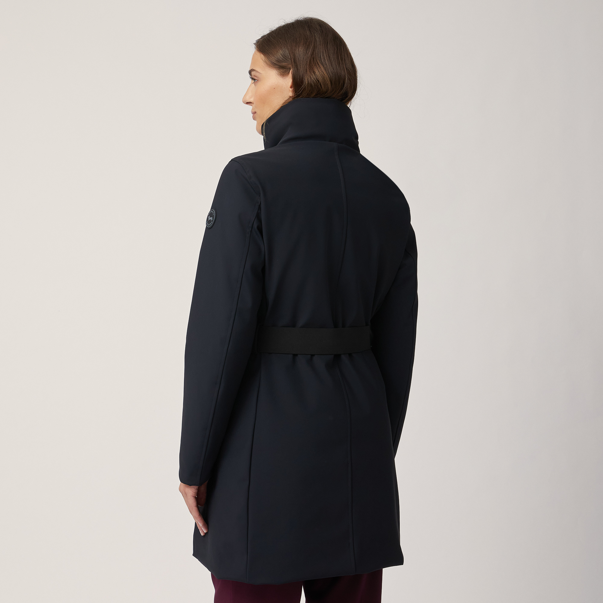 Belted Jacket, Nero, large image number 1