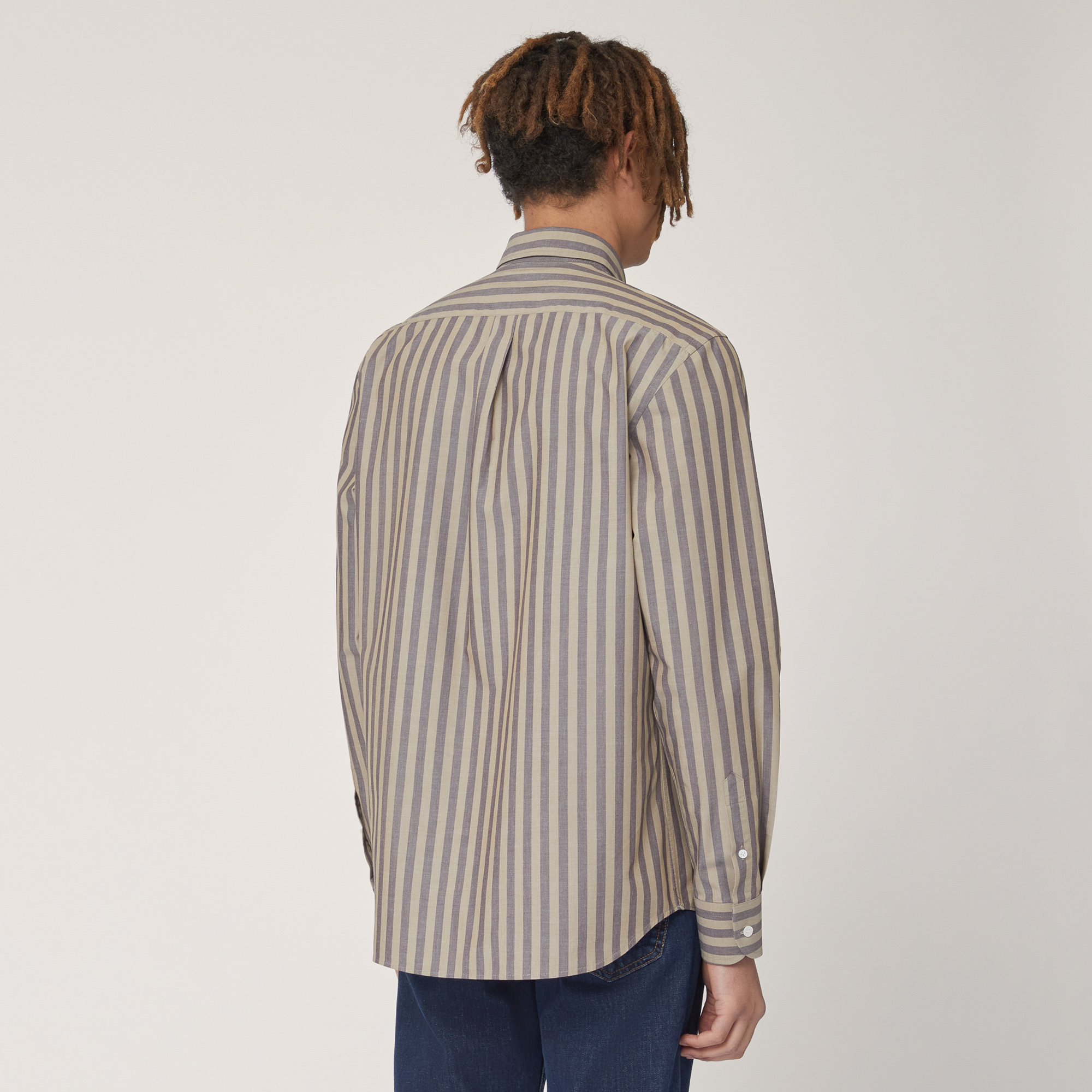 Regular Two-Tone Striped Shirt