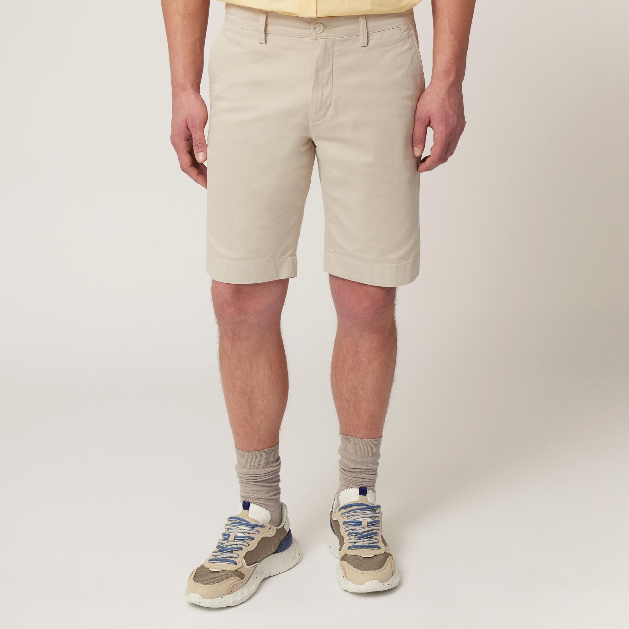 Bermudas de algodón, Beige, large image number 0