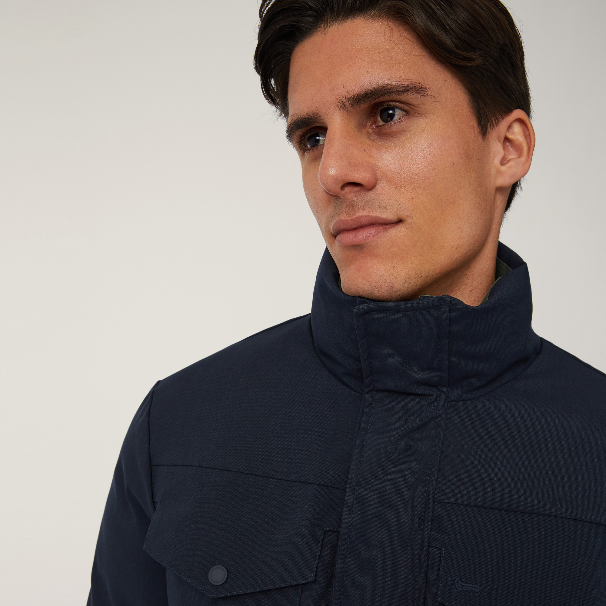 Field Jacket with Large Pockets, Blue , large image number 2