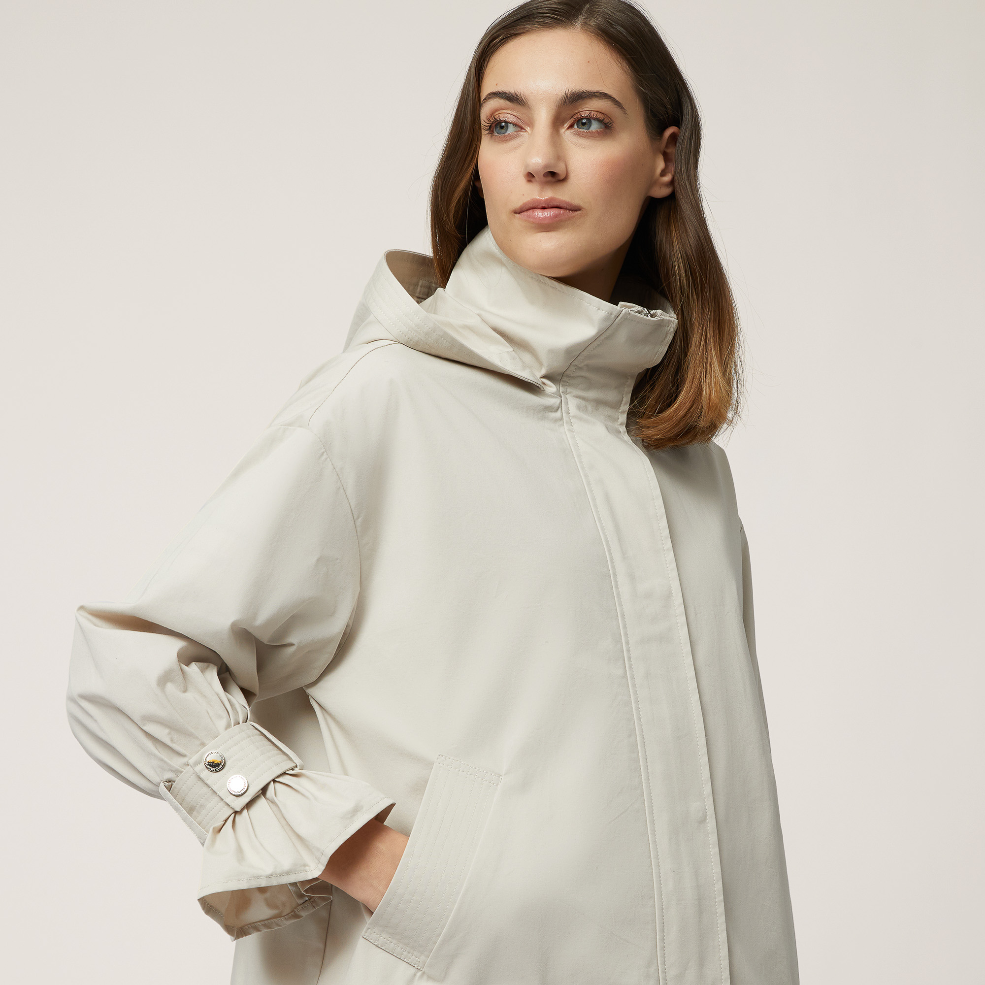 Jacket with Puff Sleeves, Beige, large image number 2