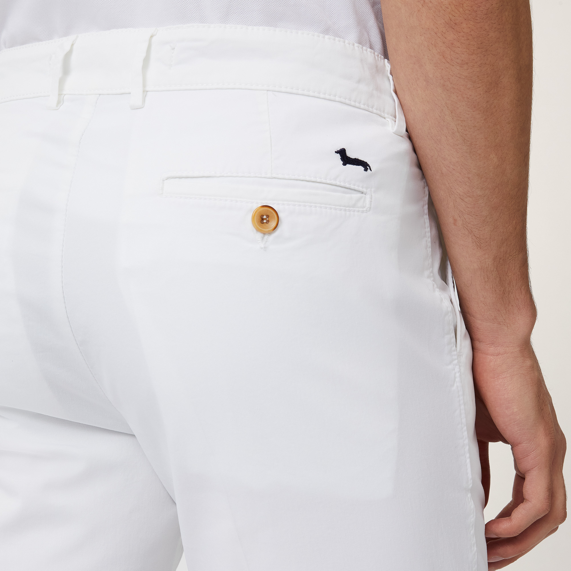 Regular Fit Bermuda Shorts, White, large image number 2