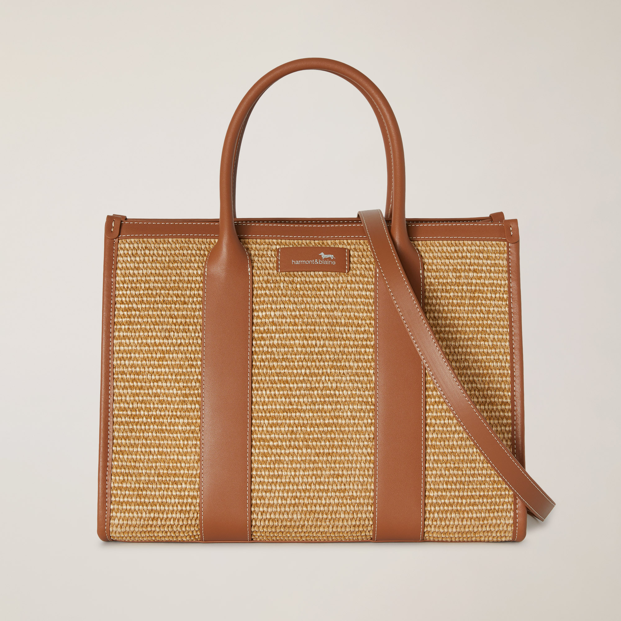 Eva Shopper Bag, Brown, large image number 0