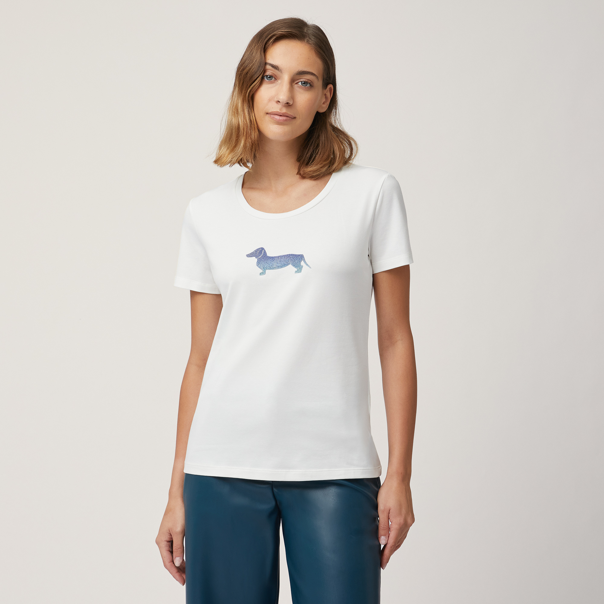 T-Shirt with Dachshund Logo, , large image number 0