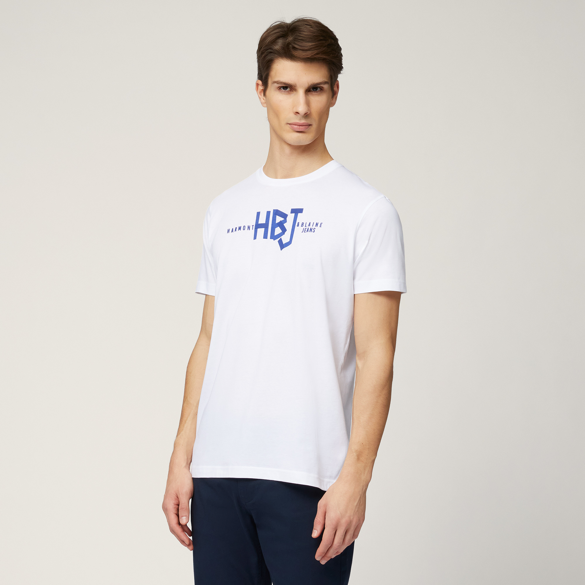 T-Shirt Con Logo Centrale