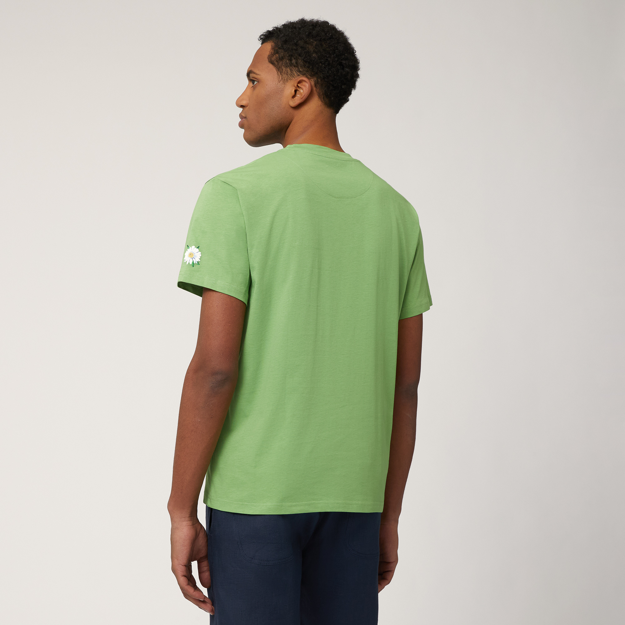 Pima Cotton T-Shirt, Meadow Green, large image number 1