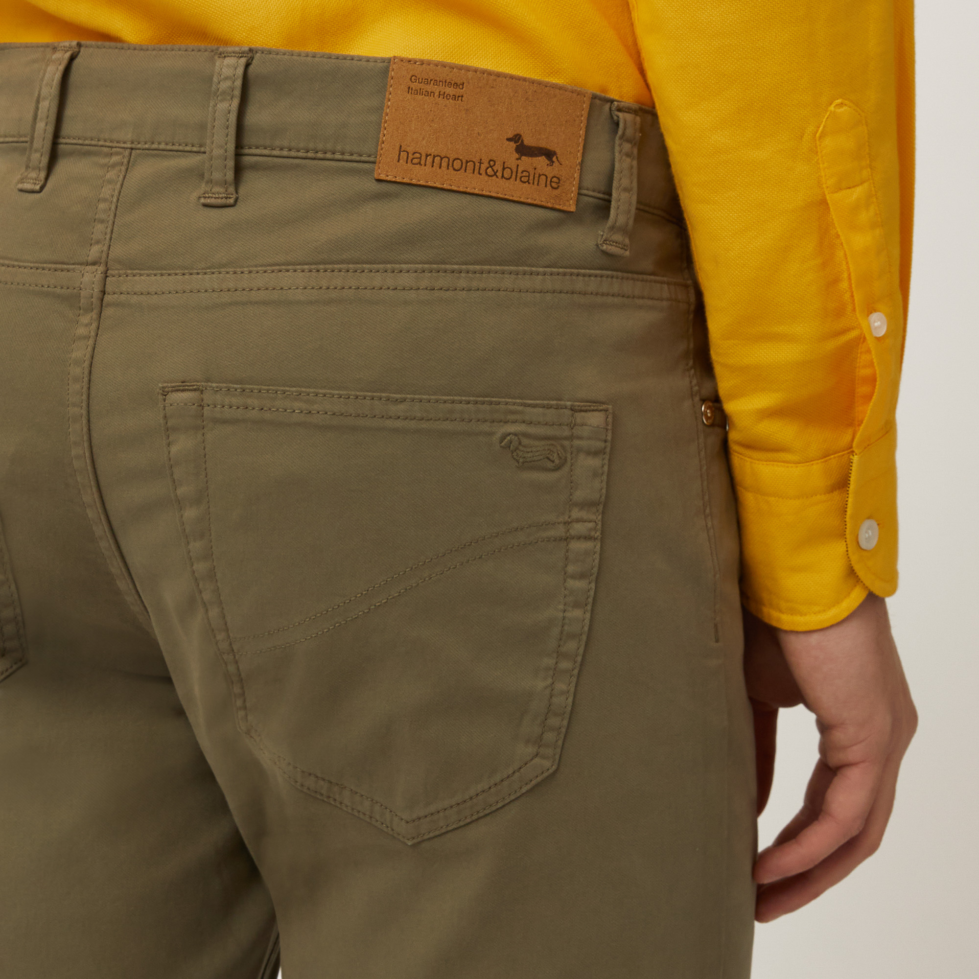 Narrow Five-Pocket Pants, Military Green, large image number 2