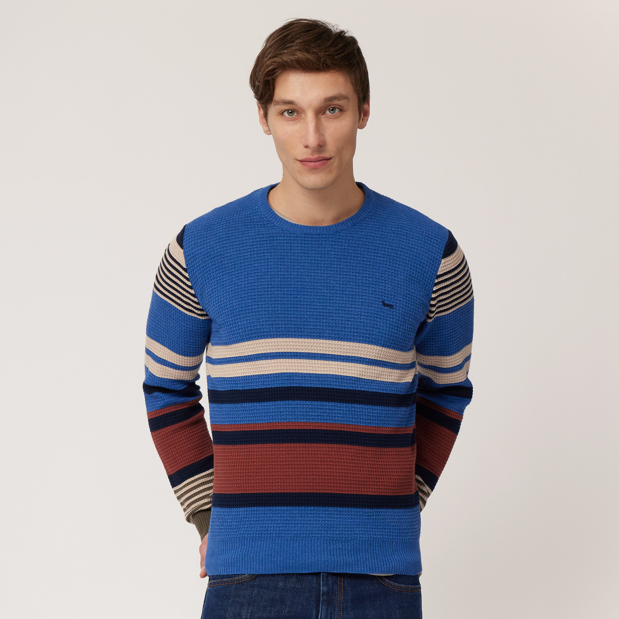 Placed Stripe Pullover