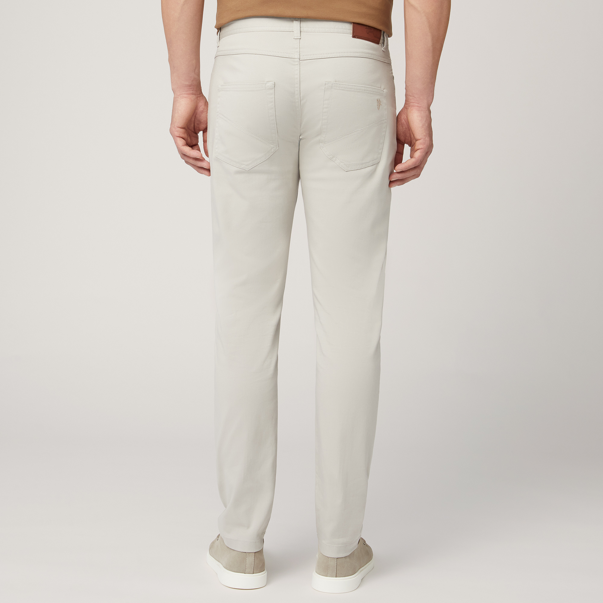 Five-Pocket Twill Pants, Sand, large image number 1