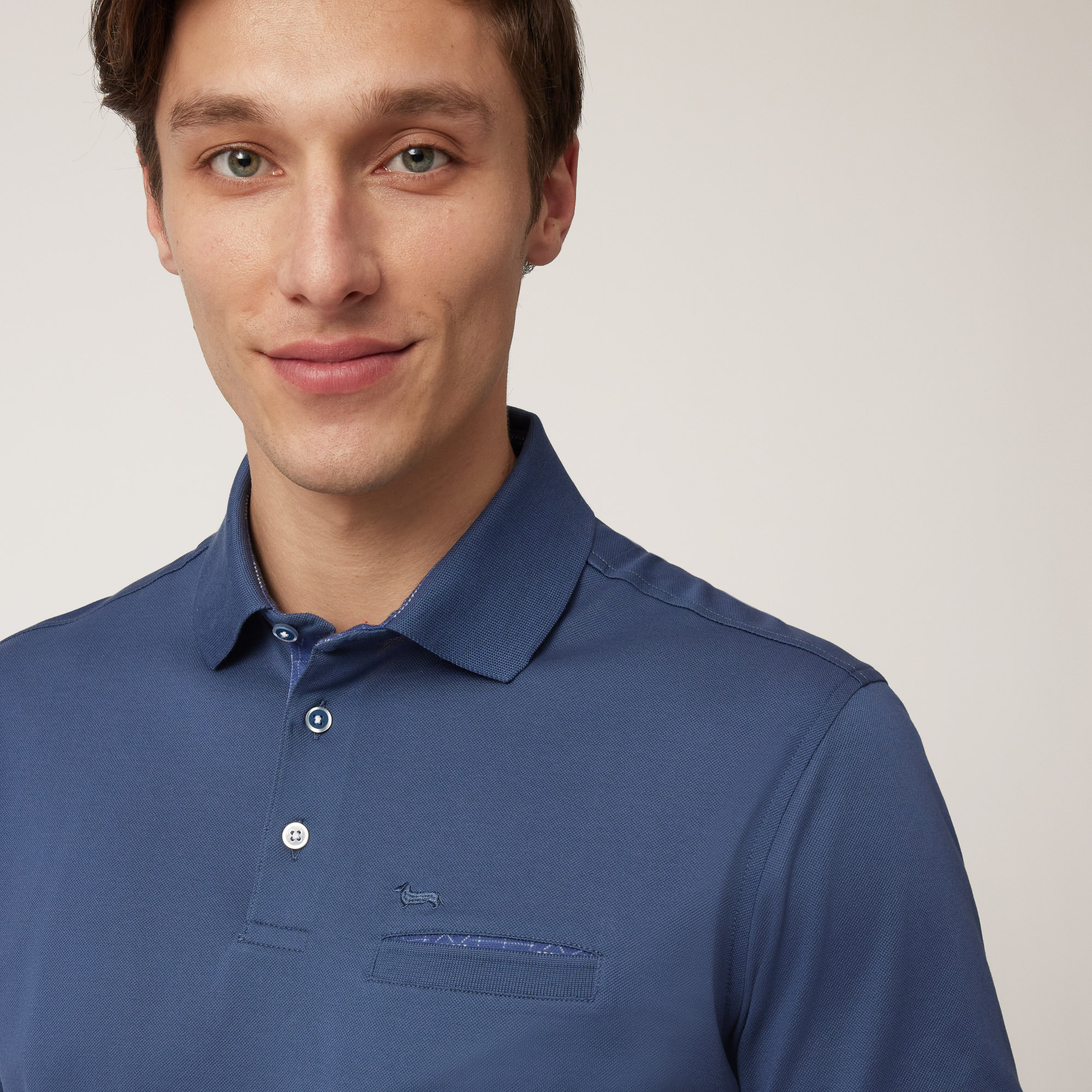 Polo with Pocket, Marine Blue, large image number 2