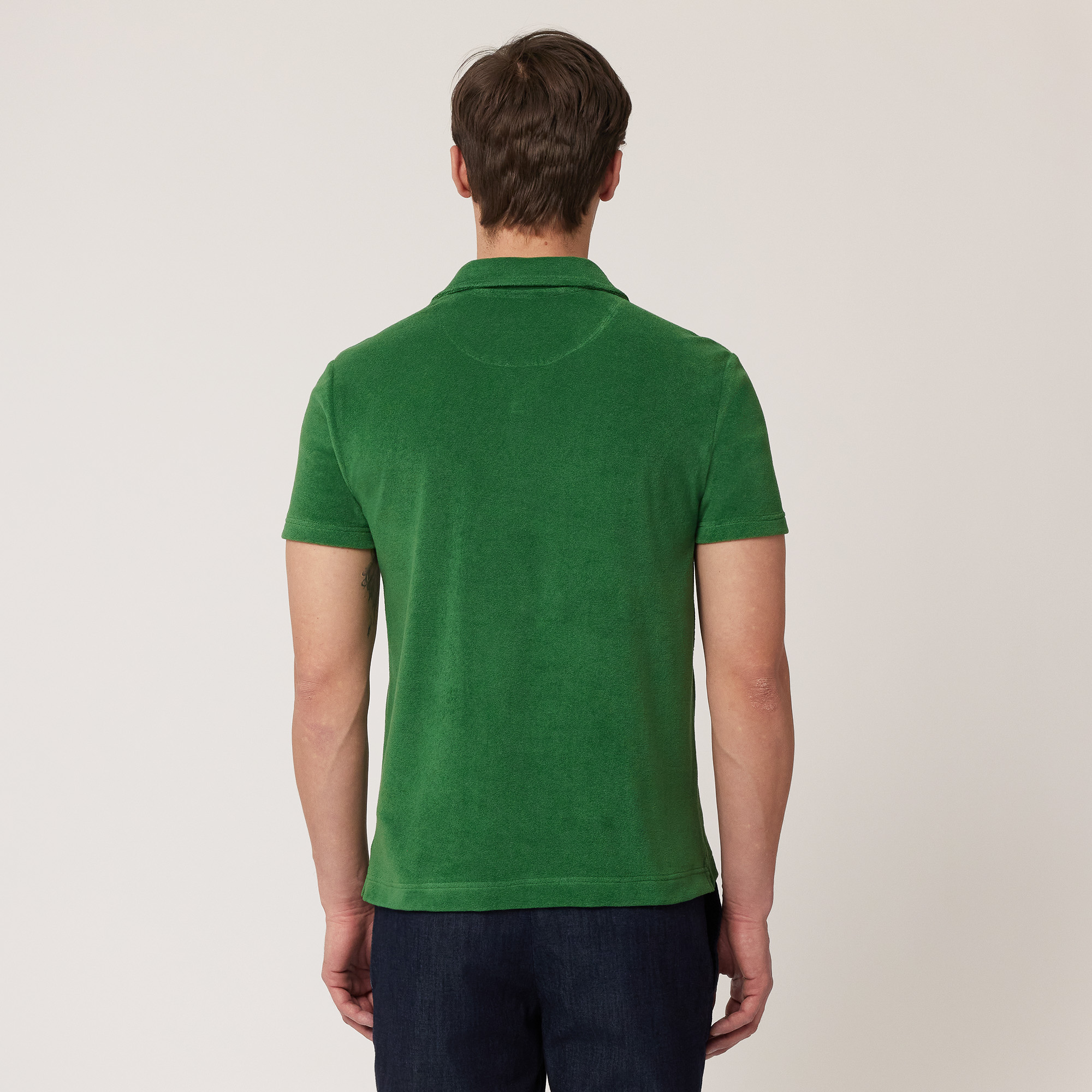 Terry Cotton Polo, Meadow Green, large image number 1