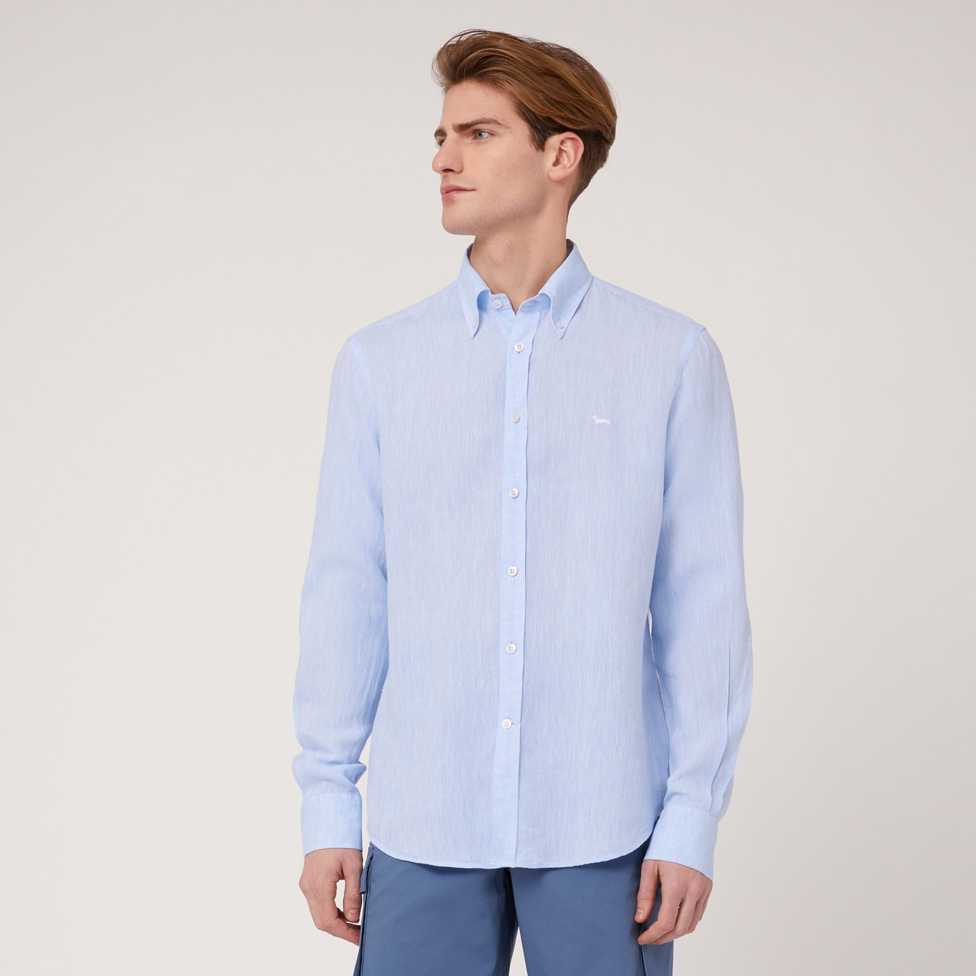 Linen Shirt, Sky Blue, large image number 0