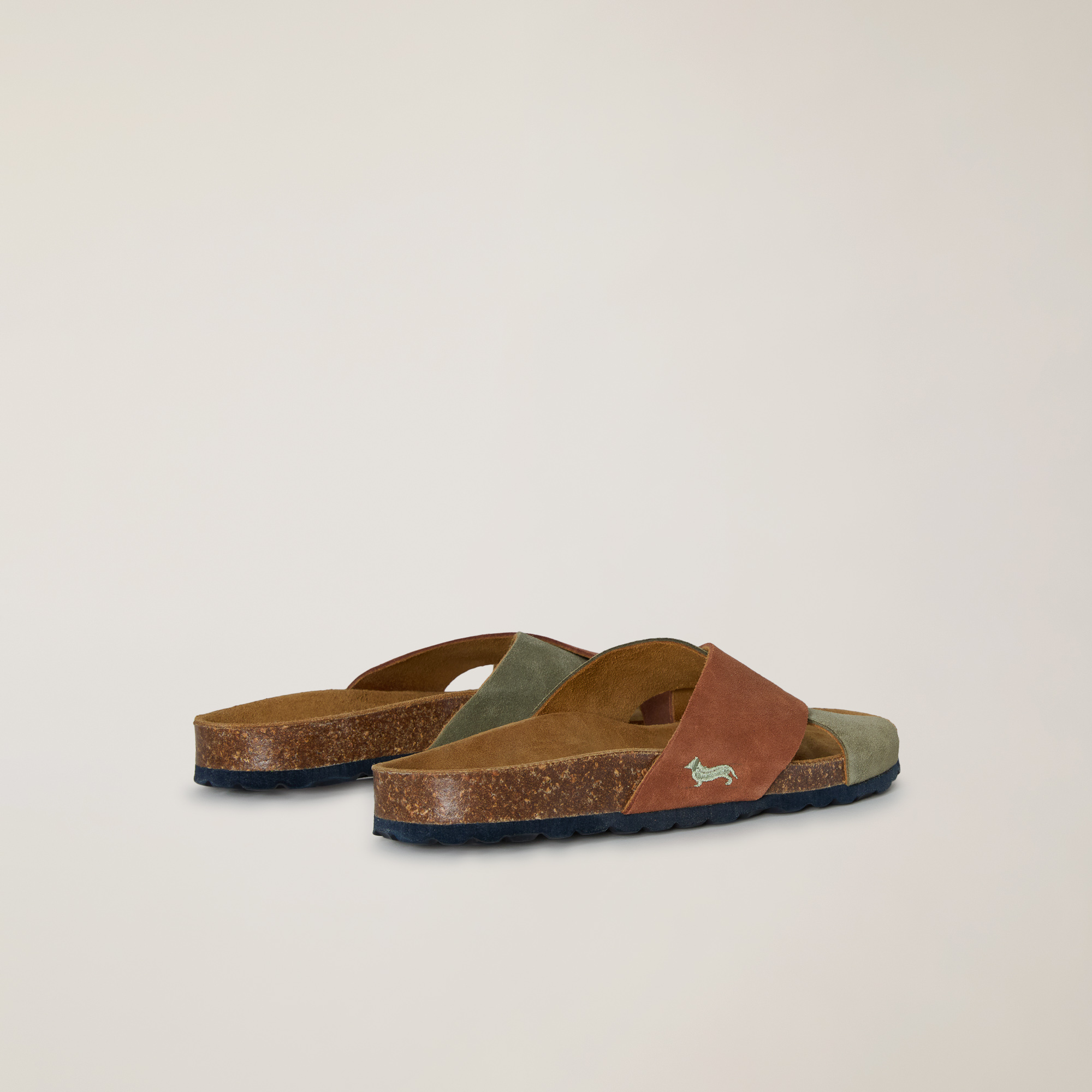 Sandal with crossover strap, Brown, large image number 2